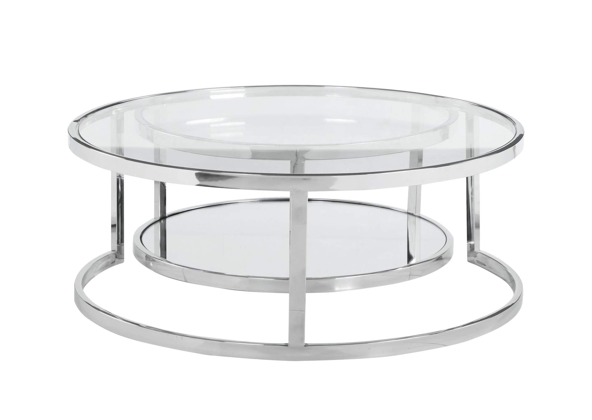 Contemporary 2-In-1 Nesting Cocktail Table Set image 4