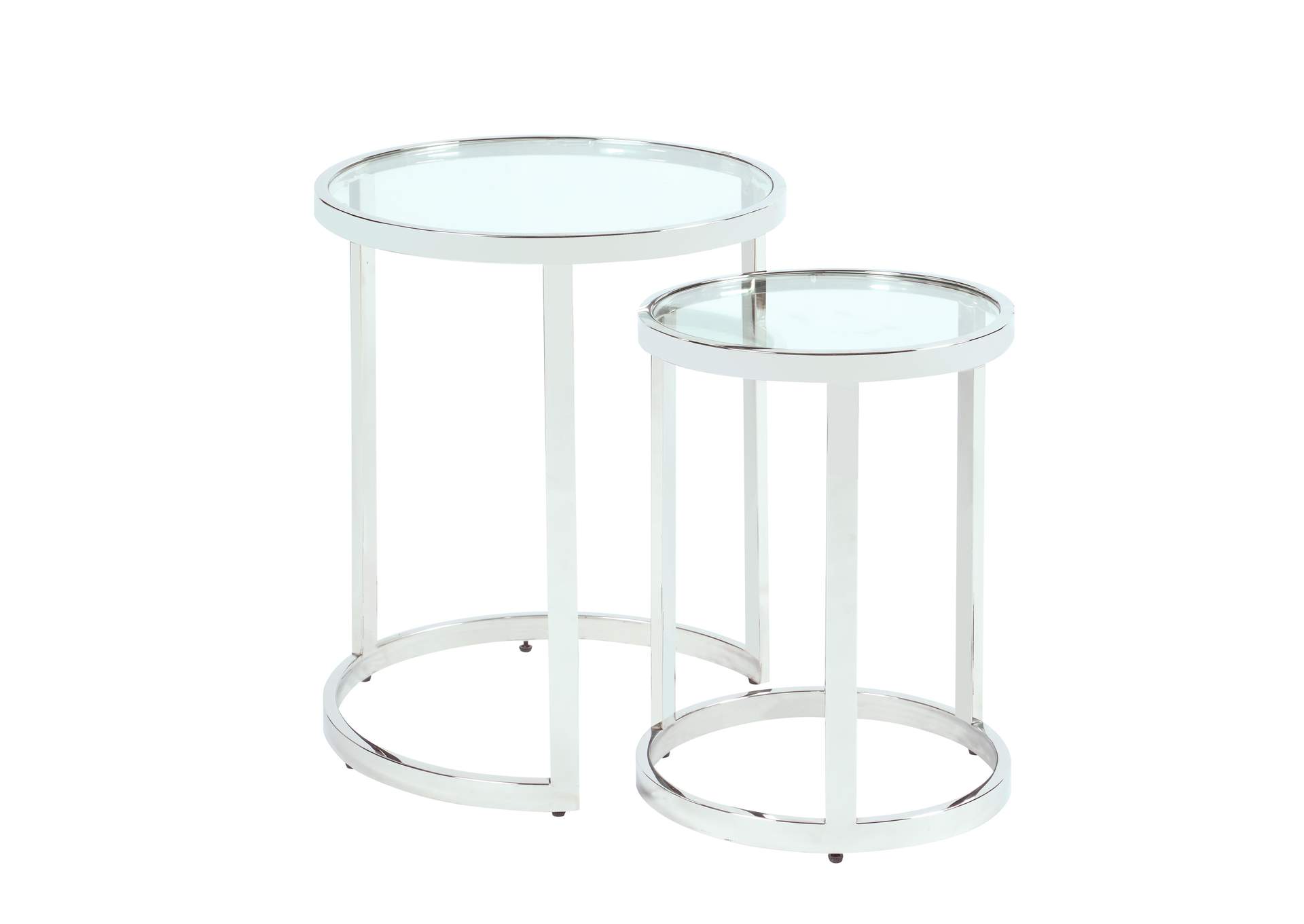 Contemporary 2-In-1 Nesting Lamp Table Set image 3