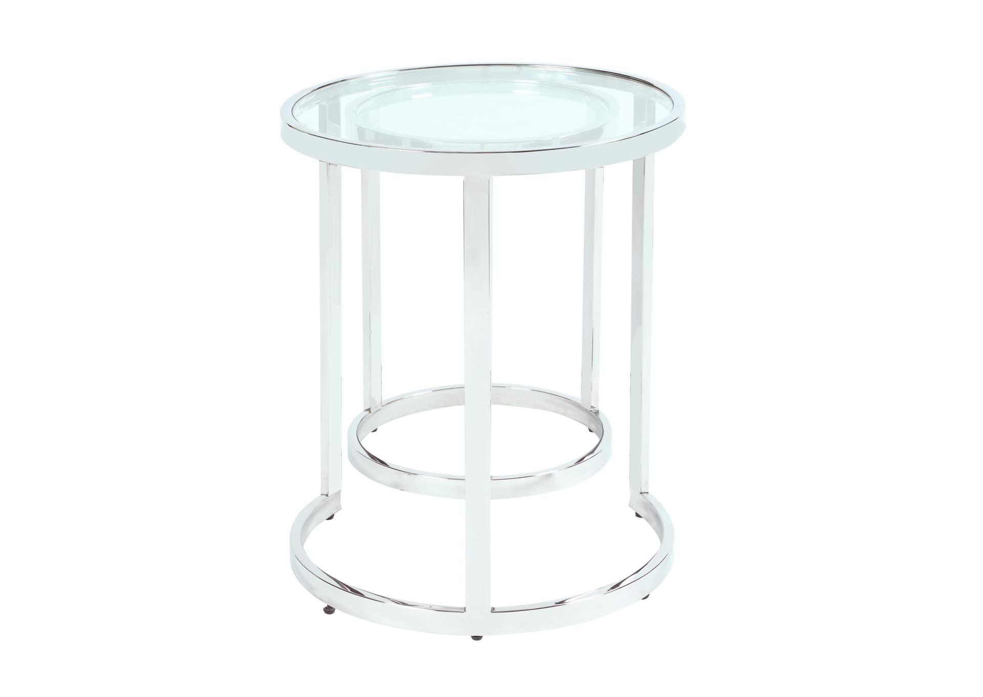 Contemporary 2-In-1 Nesting Lamp Table Set image 4