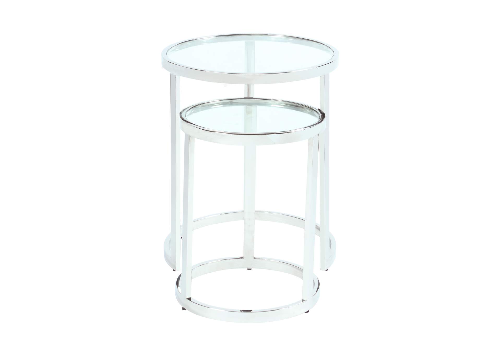 Contemporary 2-In-1 Nesting Lamp Table Set image 5