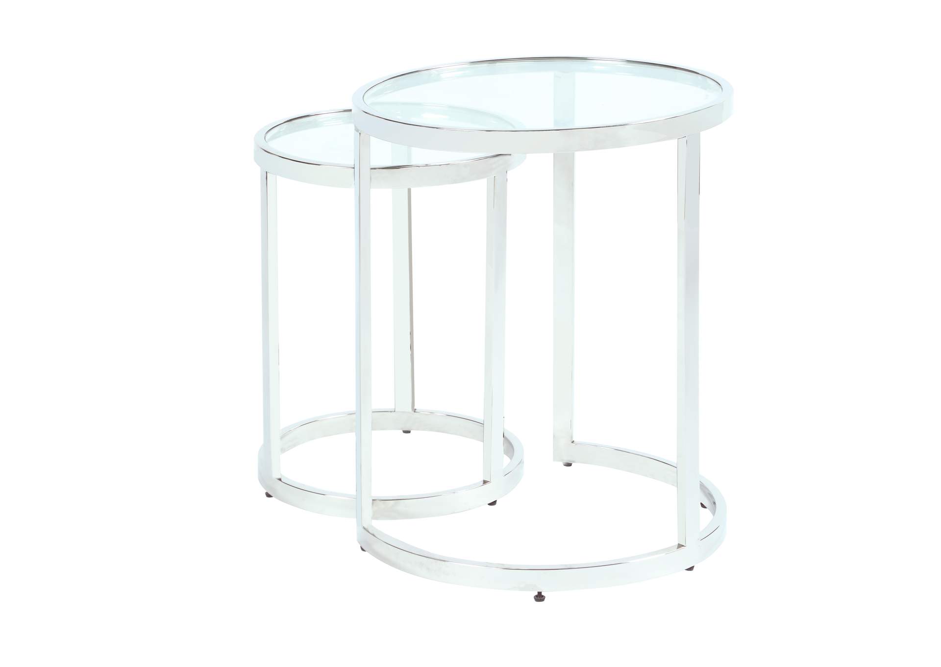Contemporary 2-In-1 Nesting Lamp Table Set image 6