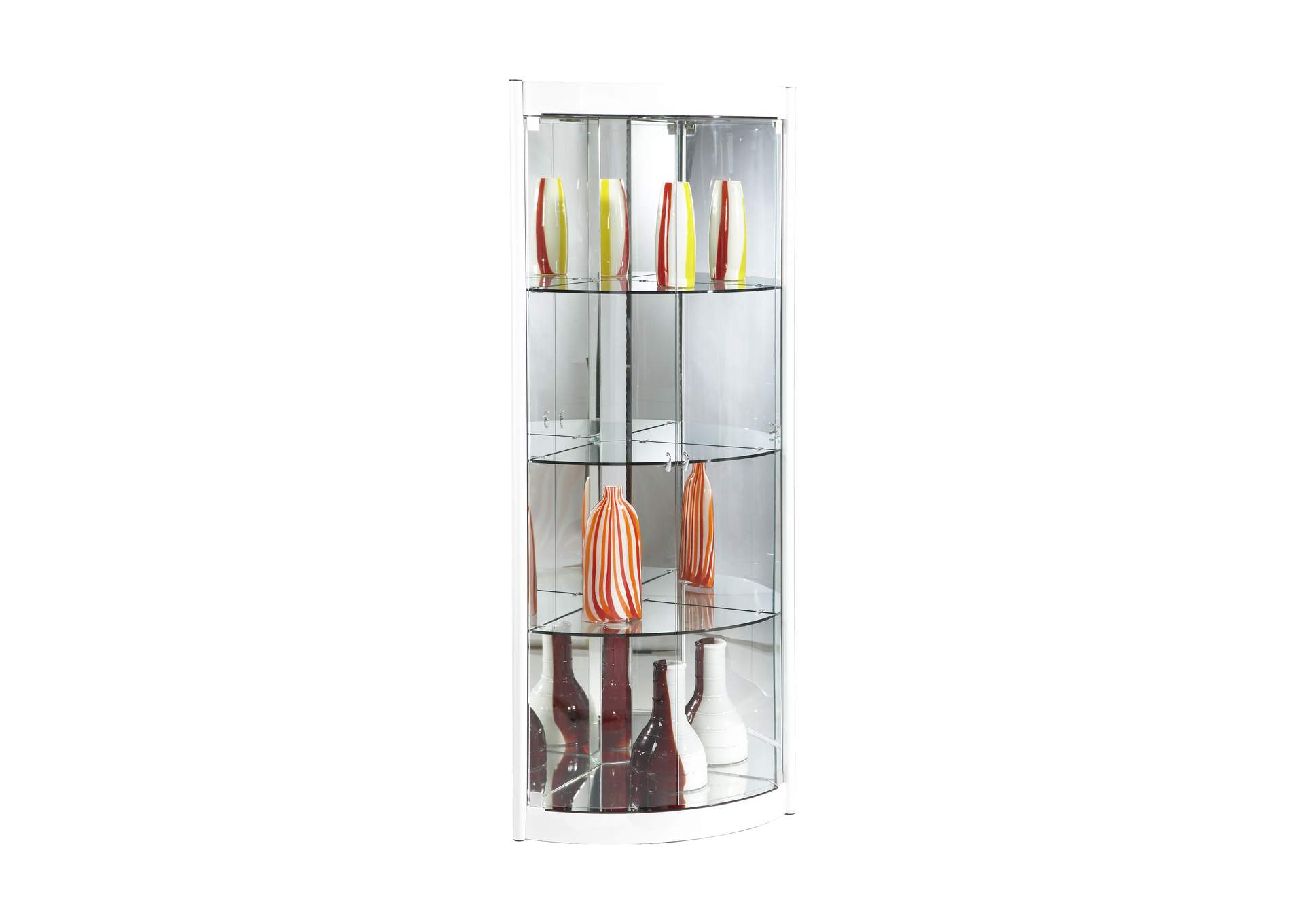 Corner Curio With Mirror Interior image 3
