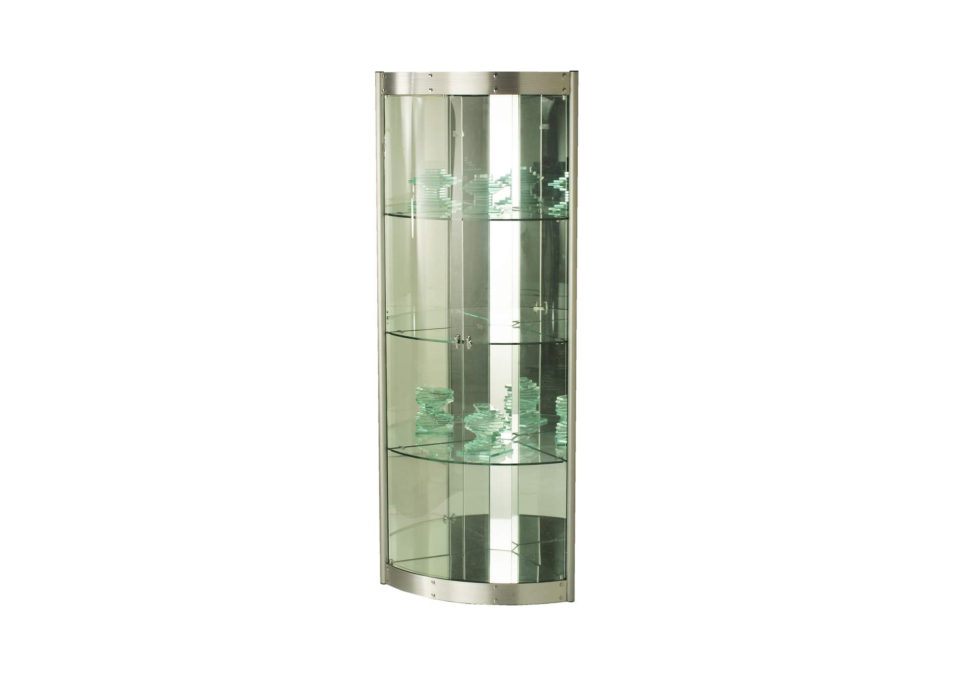 Corner Curio With Mirror Interior image 3