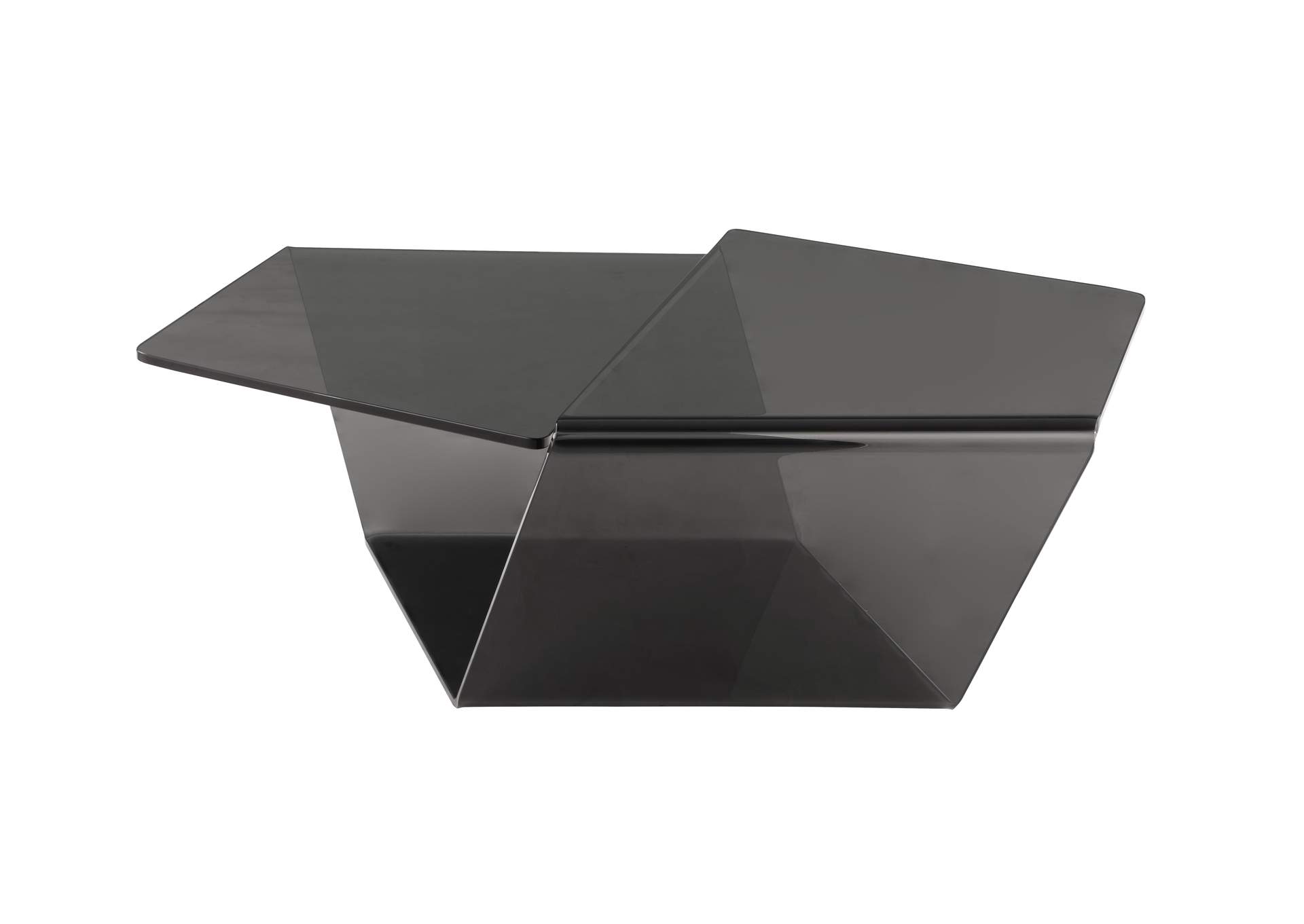 Contemporary Tinted Bent Glass Cocktail Table image 5