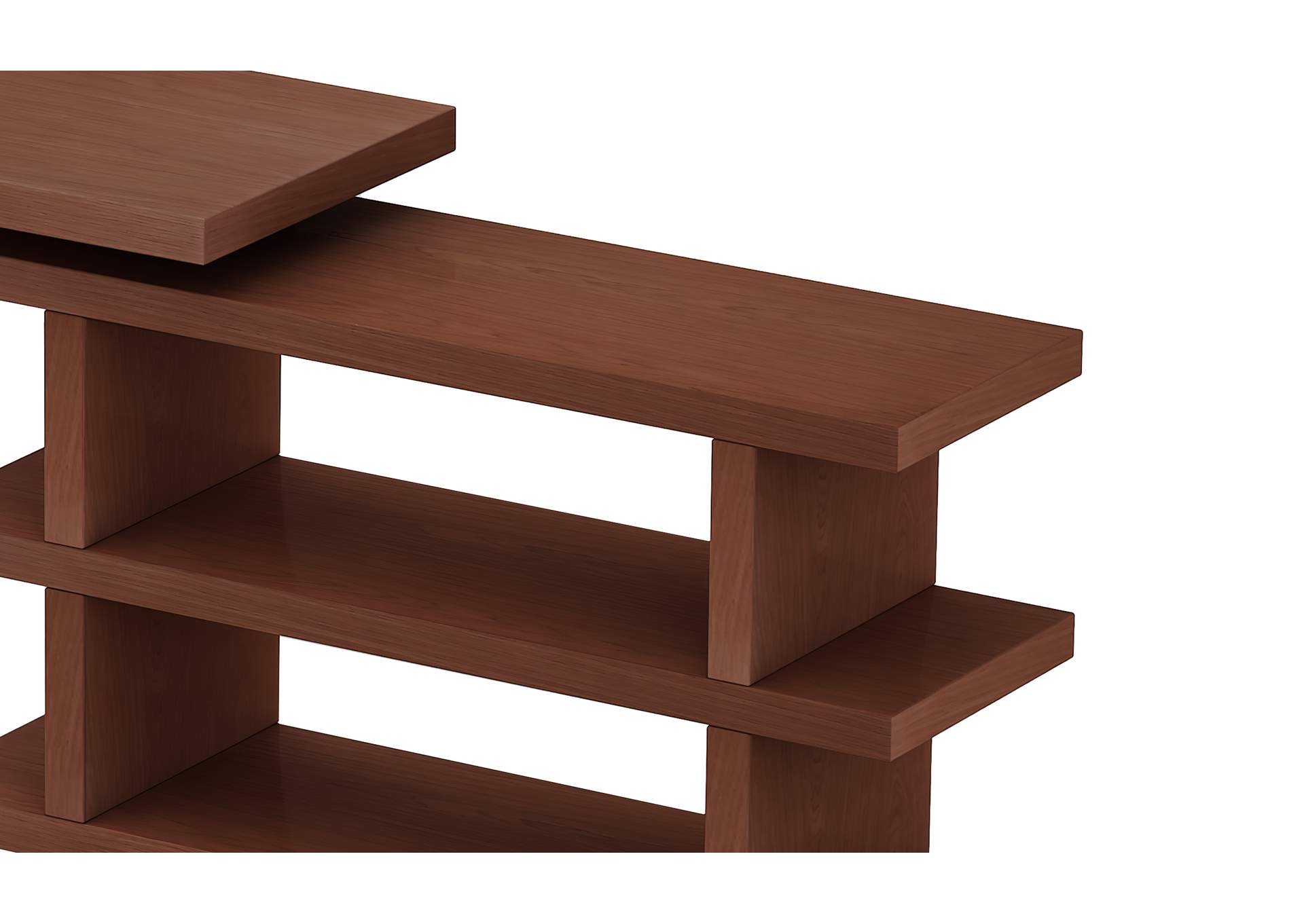 Motion Home Office Desk With Shelves image 10