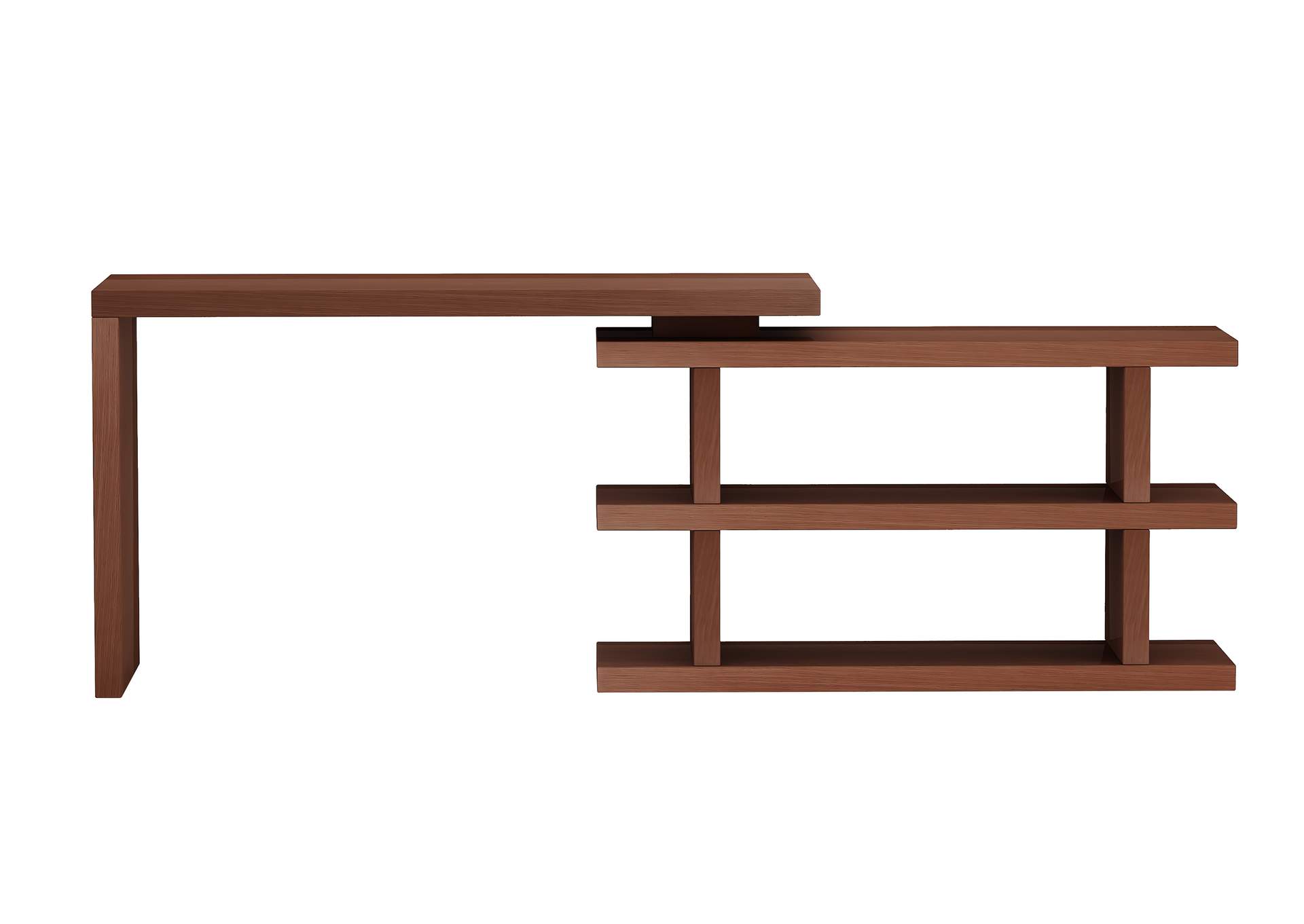Motion Home Office Desk With Shelves image 8