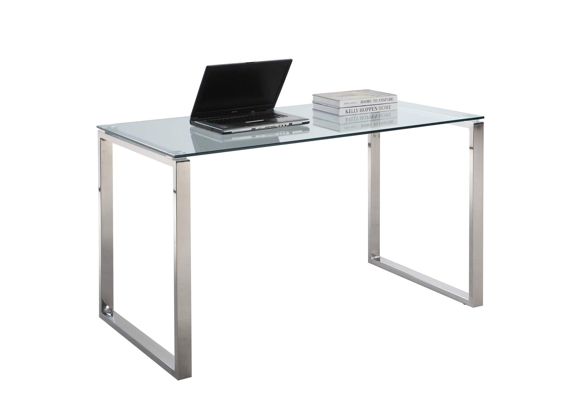 Contemporary Desk With Glass Top image 1
