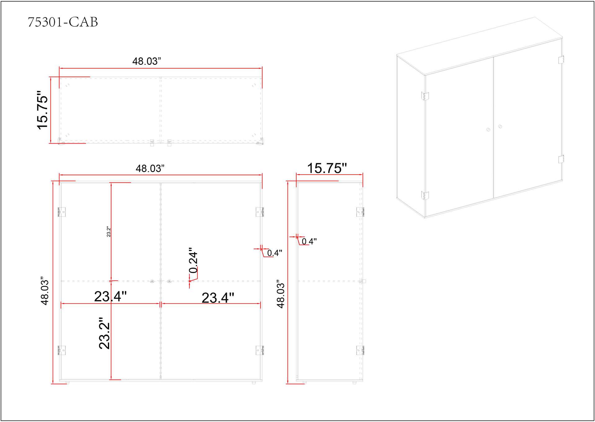 Frosted Glass Cabinet With Doors , Shelves & Led Lights image 11