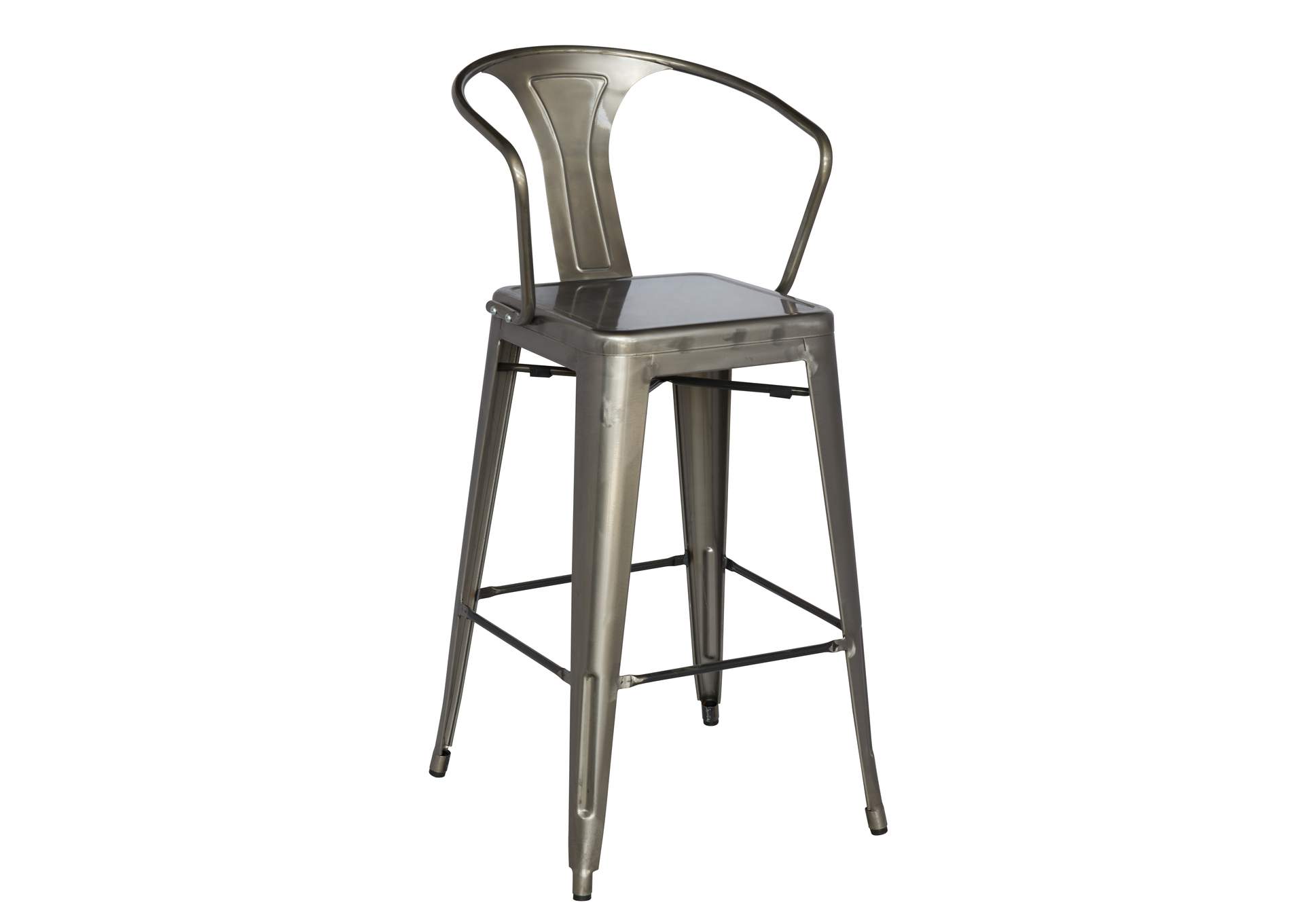 Galvanized Steel Bar Stool image 1