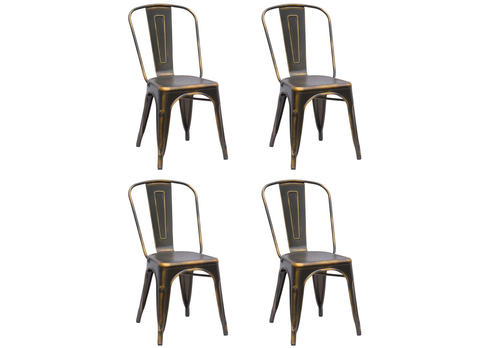 Vintage Galvanized Steel Side Chair image 3