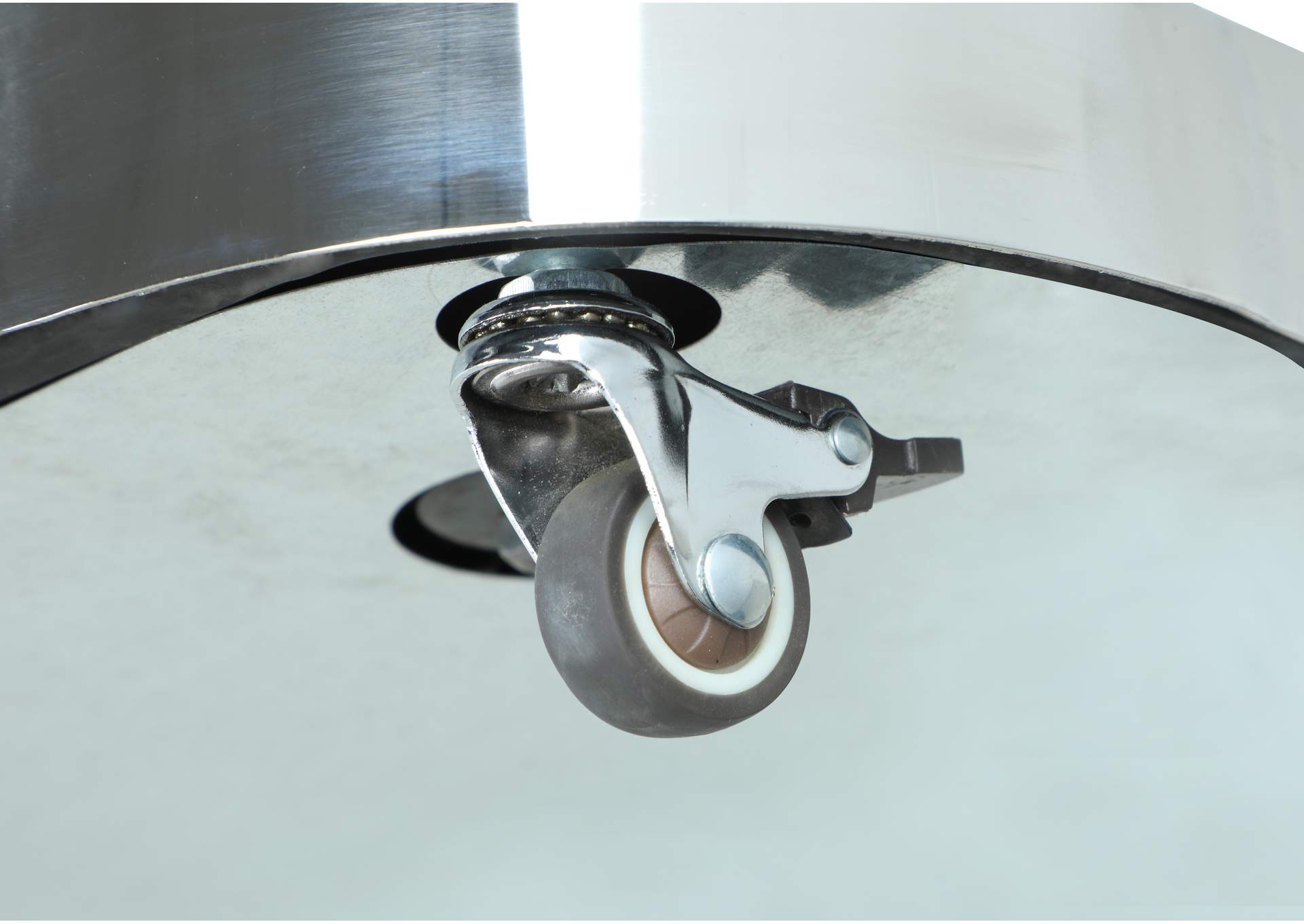 Contemporary Cocktail Table With Glass Top & Motion Shelves image 9