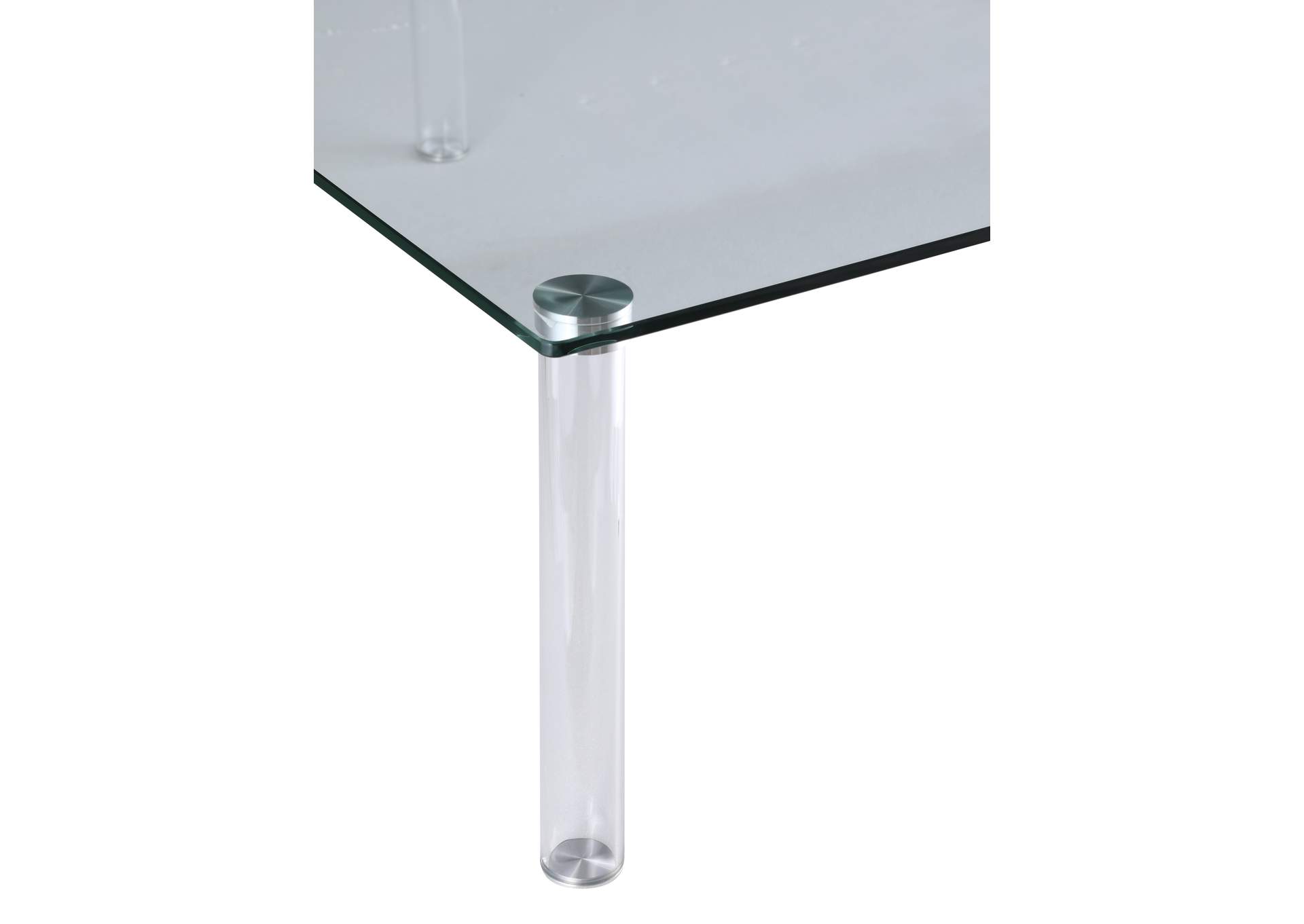 Contemporary All Glass Cocktail Table image 6