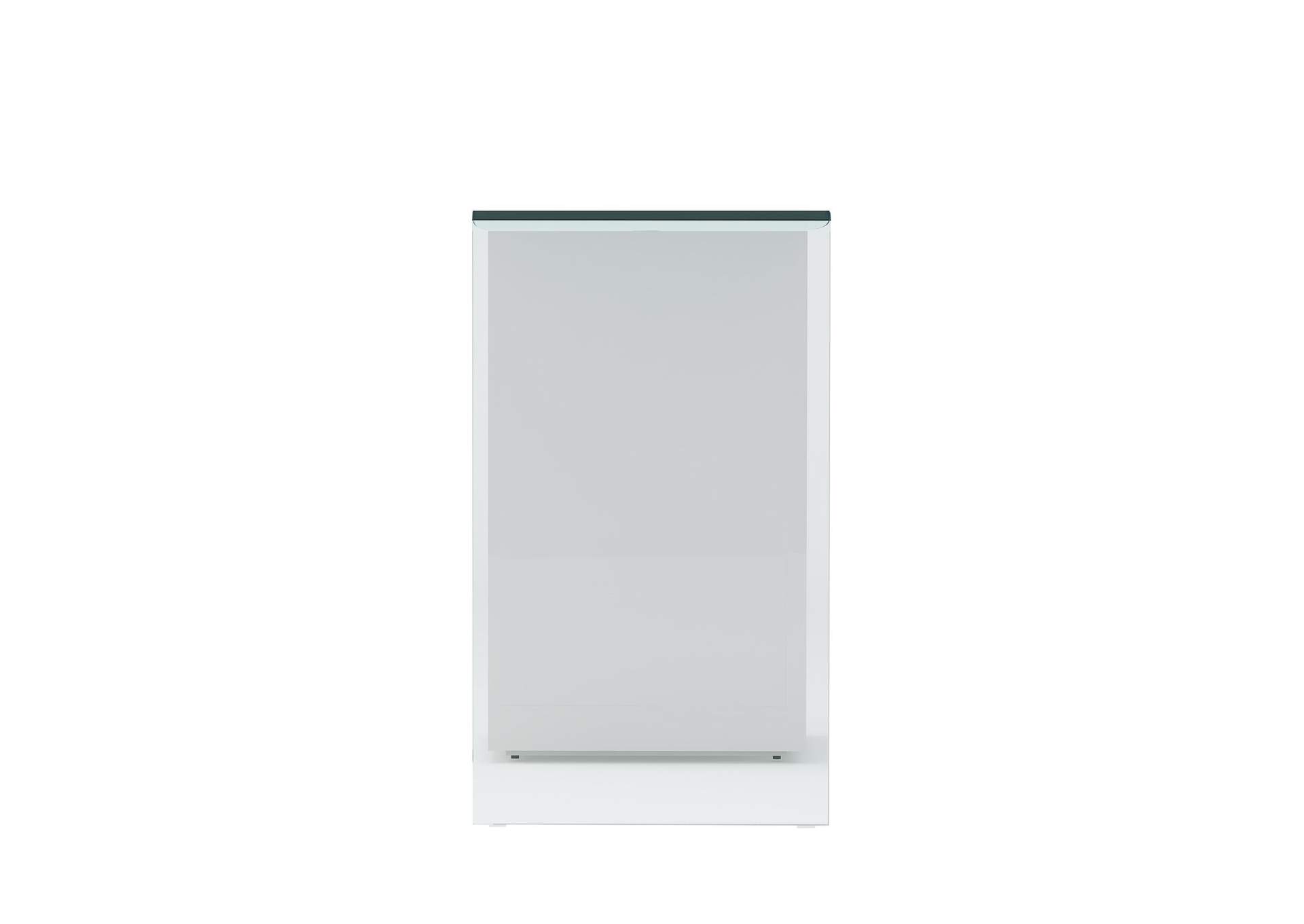 Contemporary Bent Glass Sofa Table image 6