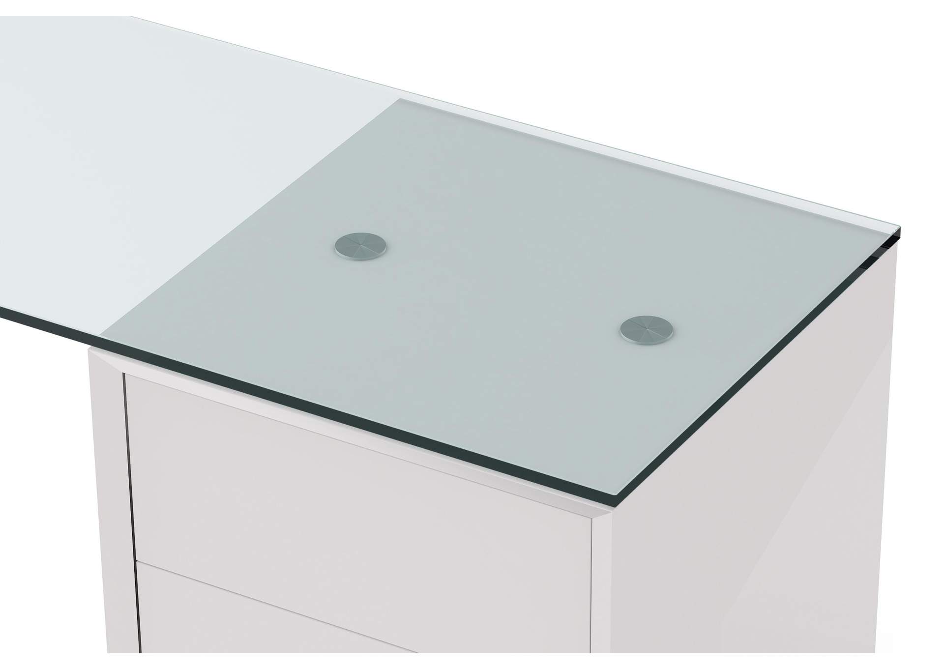 Contemporary Bent Glass Sofa Table image 8