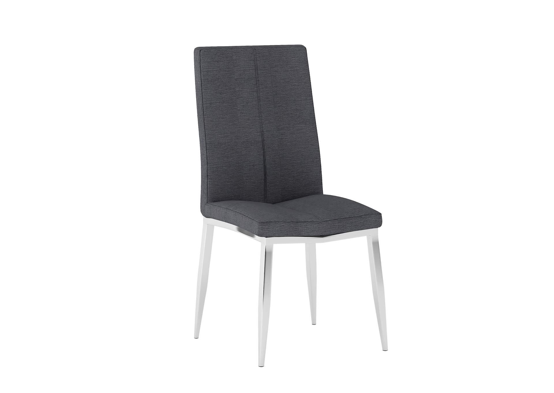 Modern Curved-Back Upholstered Side Chair image 3