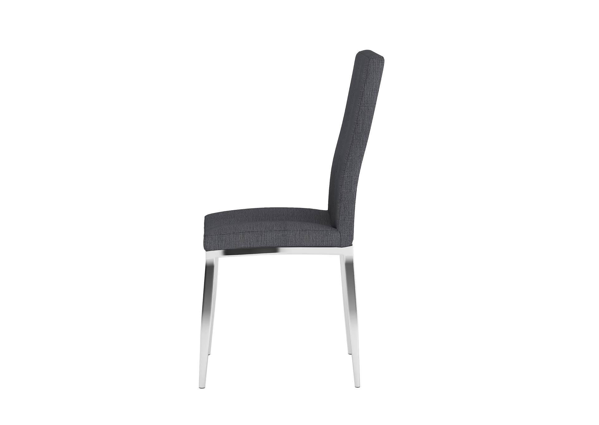Modern Curved-Back Upholstered Side Chair image 4