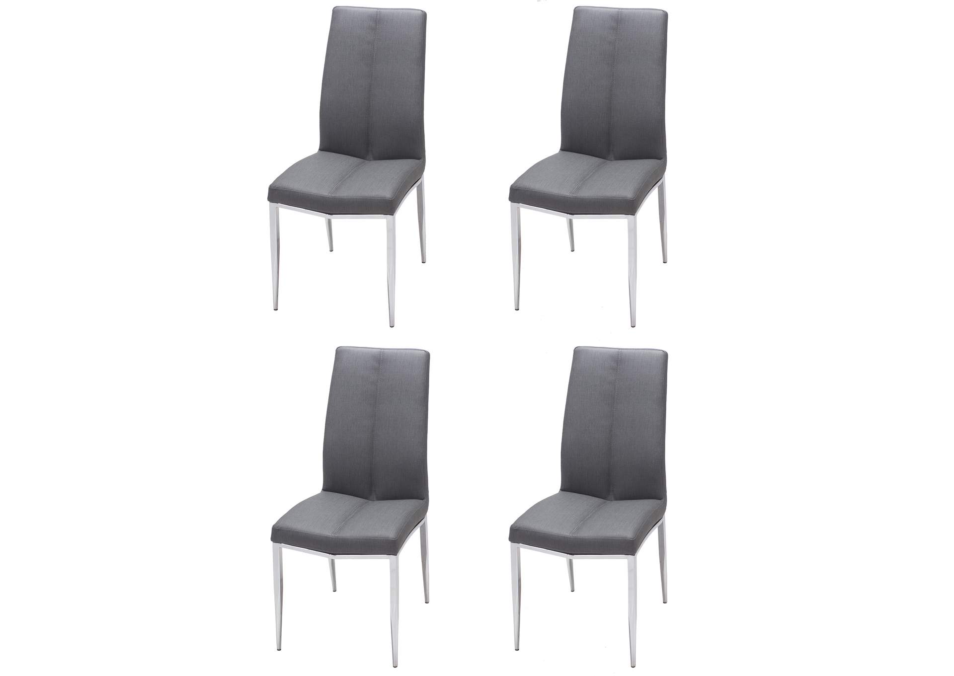 Modern Curved-Back Upholstered Side Chair image 8