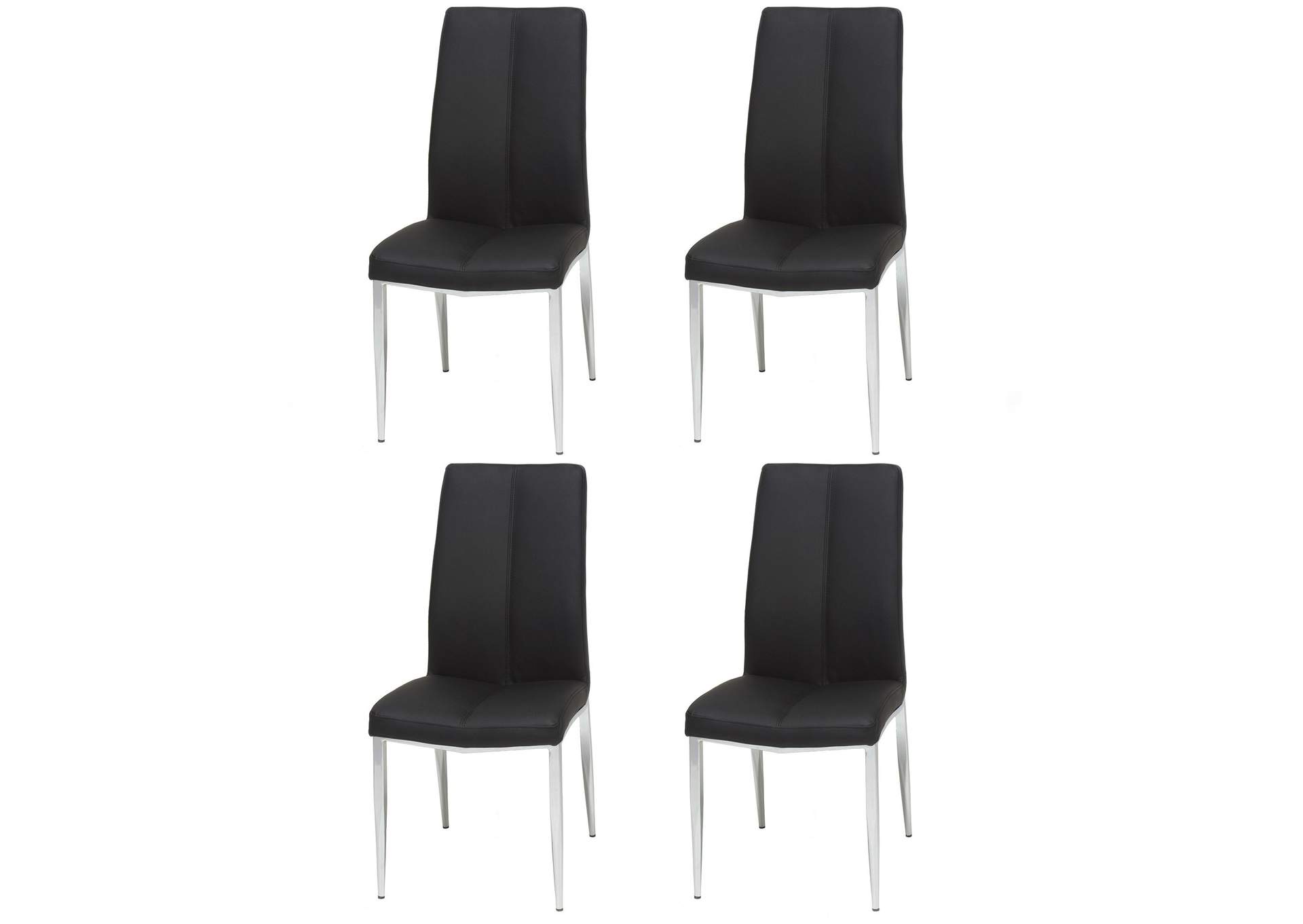 Dining Set With Extendable Contemporary Ceramic Table & 4 Modern Chairs image 12