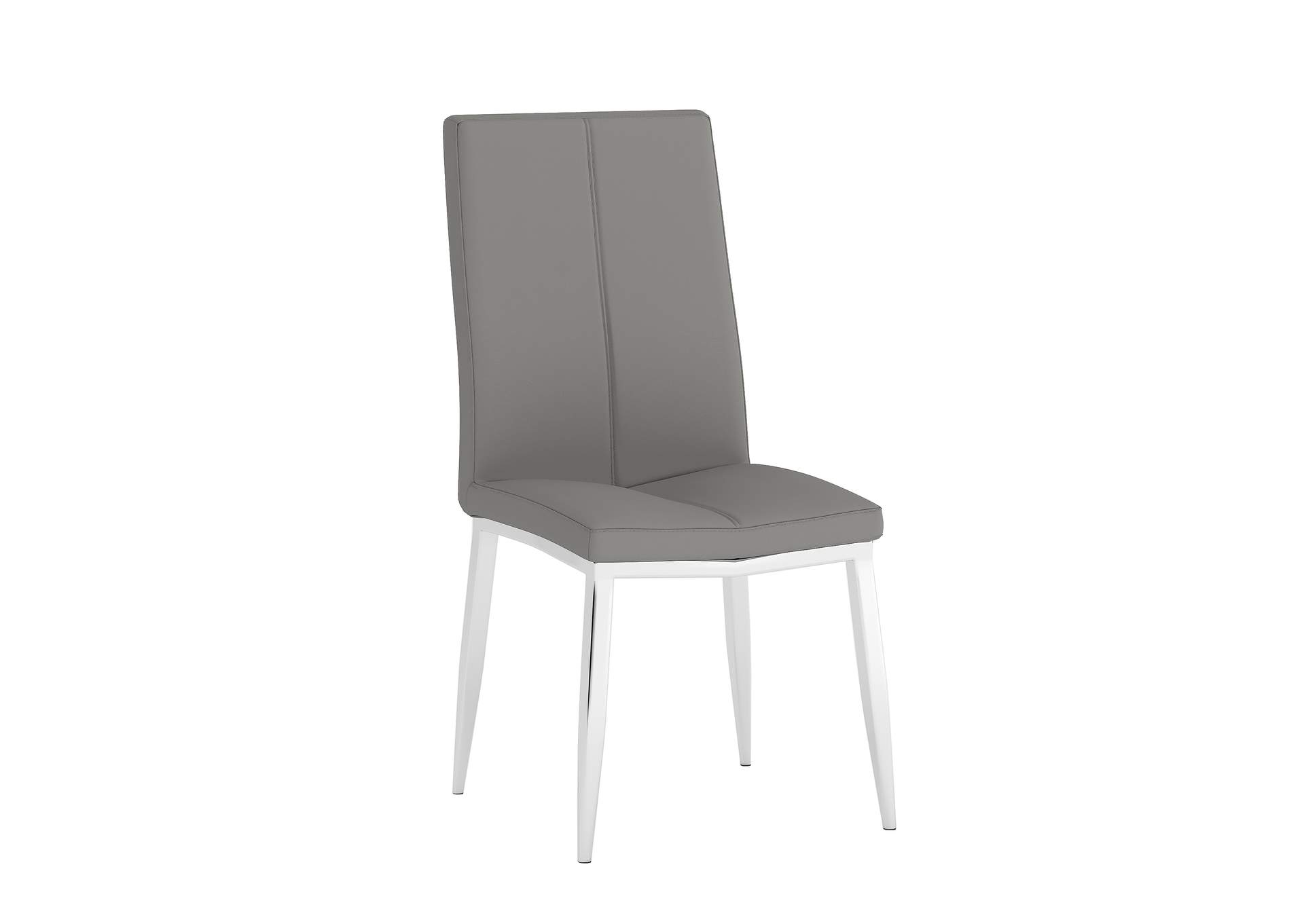 Modern Dining Set With White Glass Table & 4 Chairs image 5