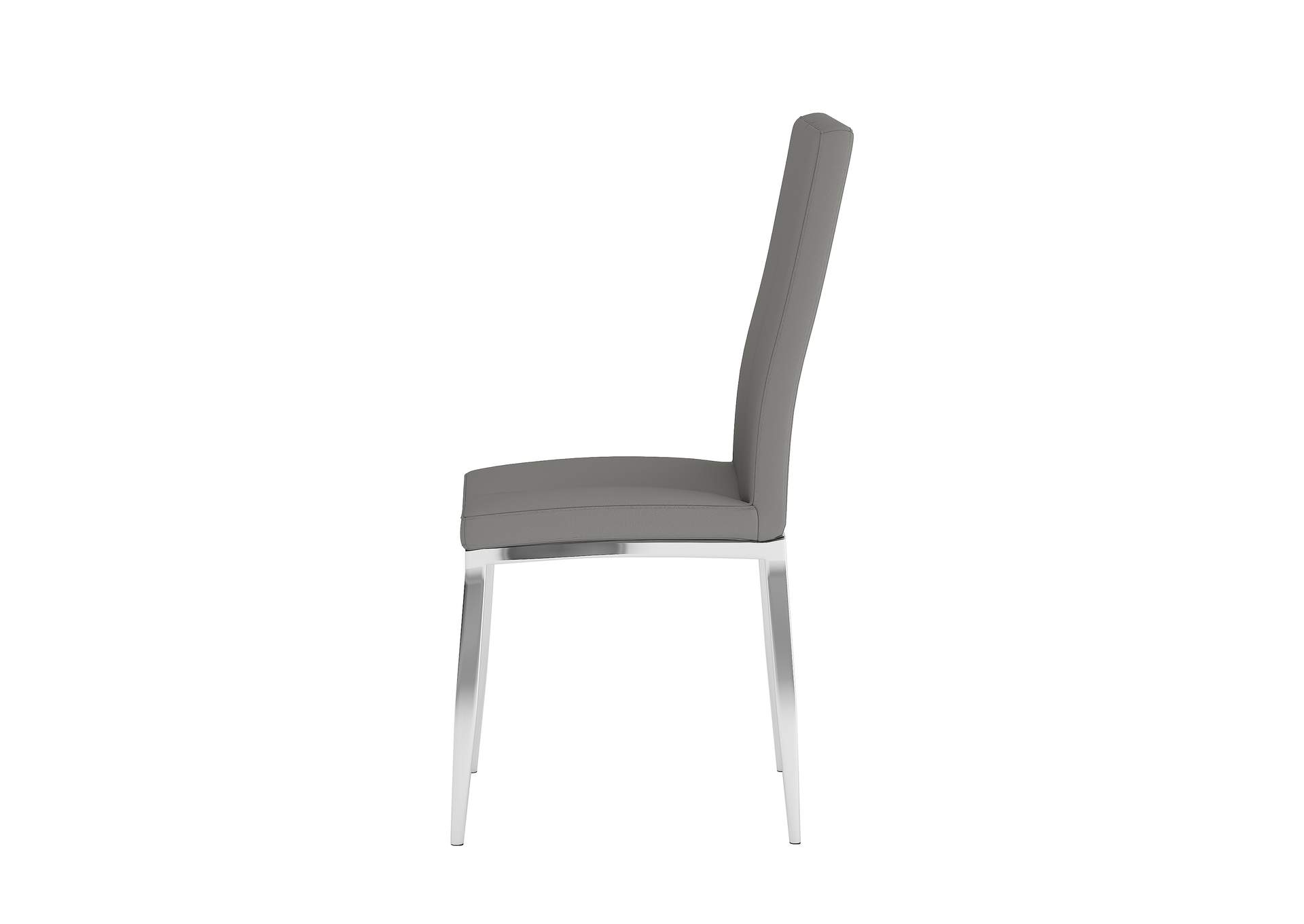 Modern Dining Set With White Glass Table & 4 Chairs image 6