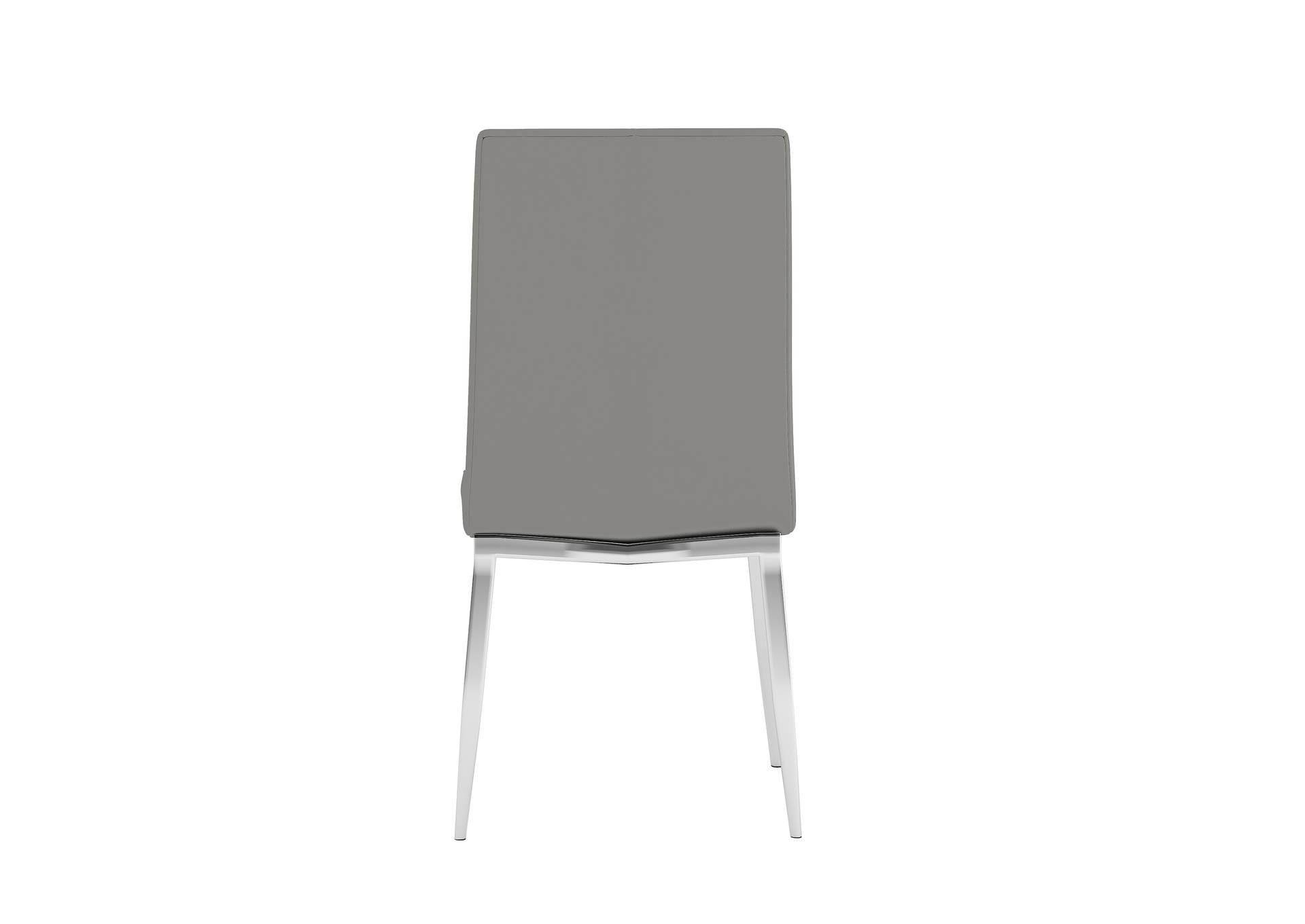 Modern Dining Set With White Glass Table & 4 Chairs image 7