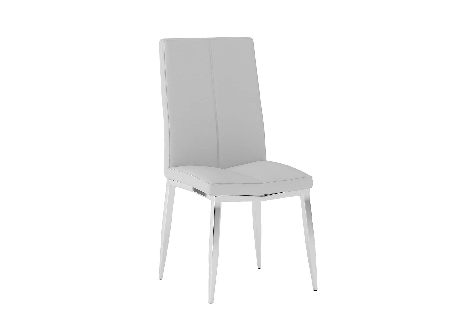 Modern Dining Set With White Glass Table & 4 Chairs image 5