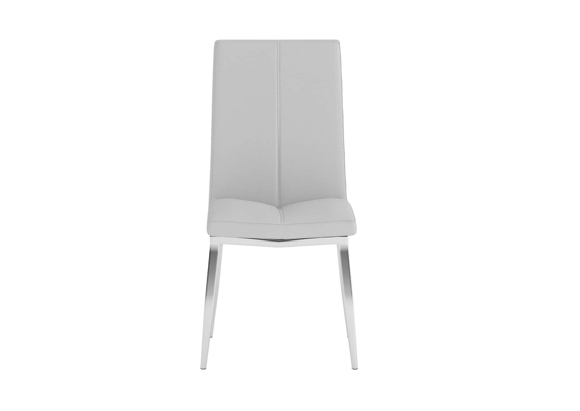 Modern Dining Set With White Glass Table & 4 Chairs image 6