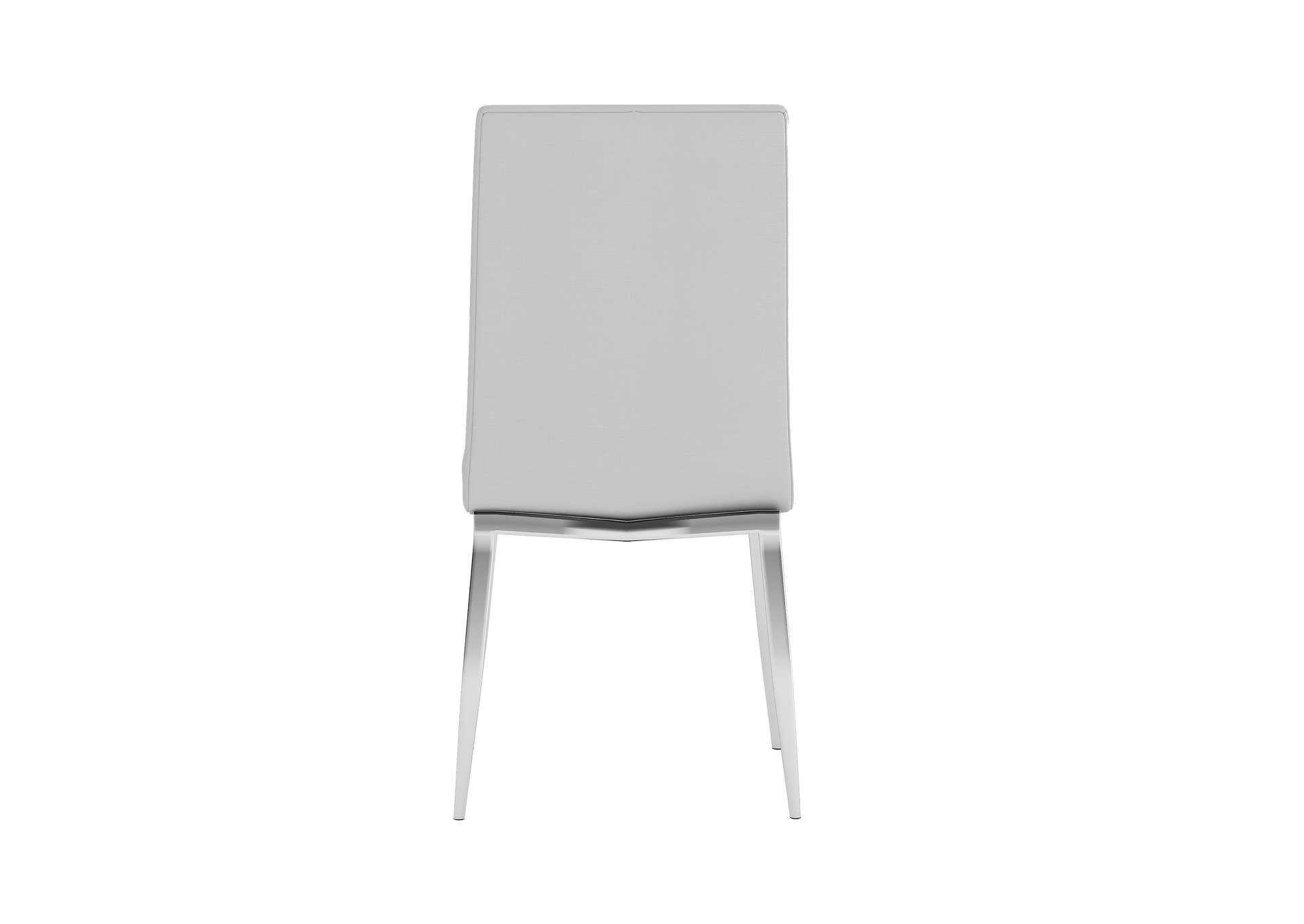 Modern Dining Set With White Glass Table & 4 Chairs image 7