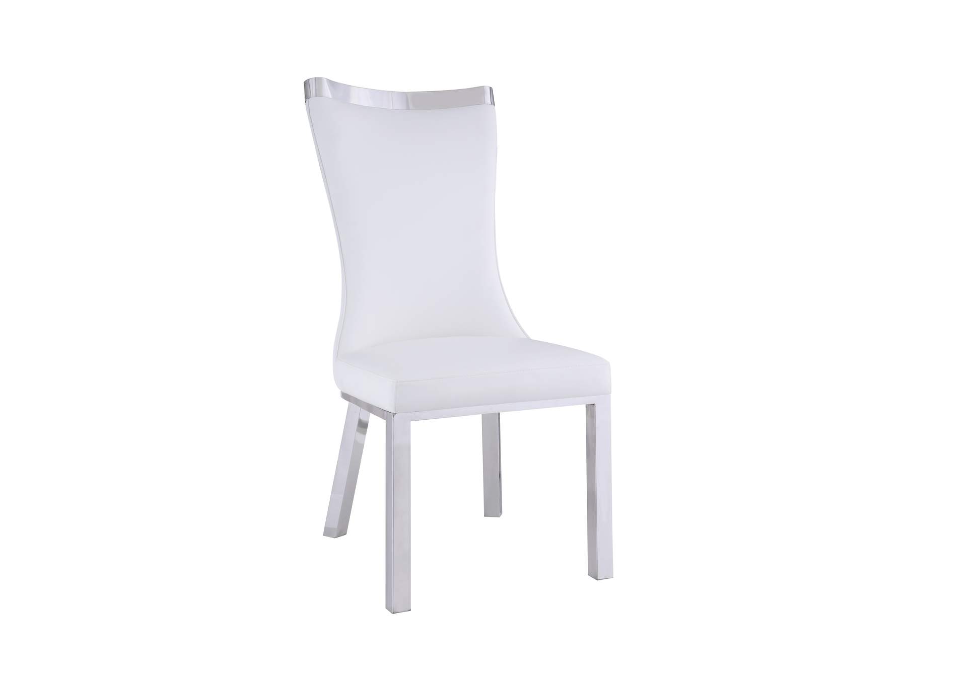 Contemporary Curved-Back Side Chair image 3
