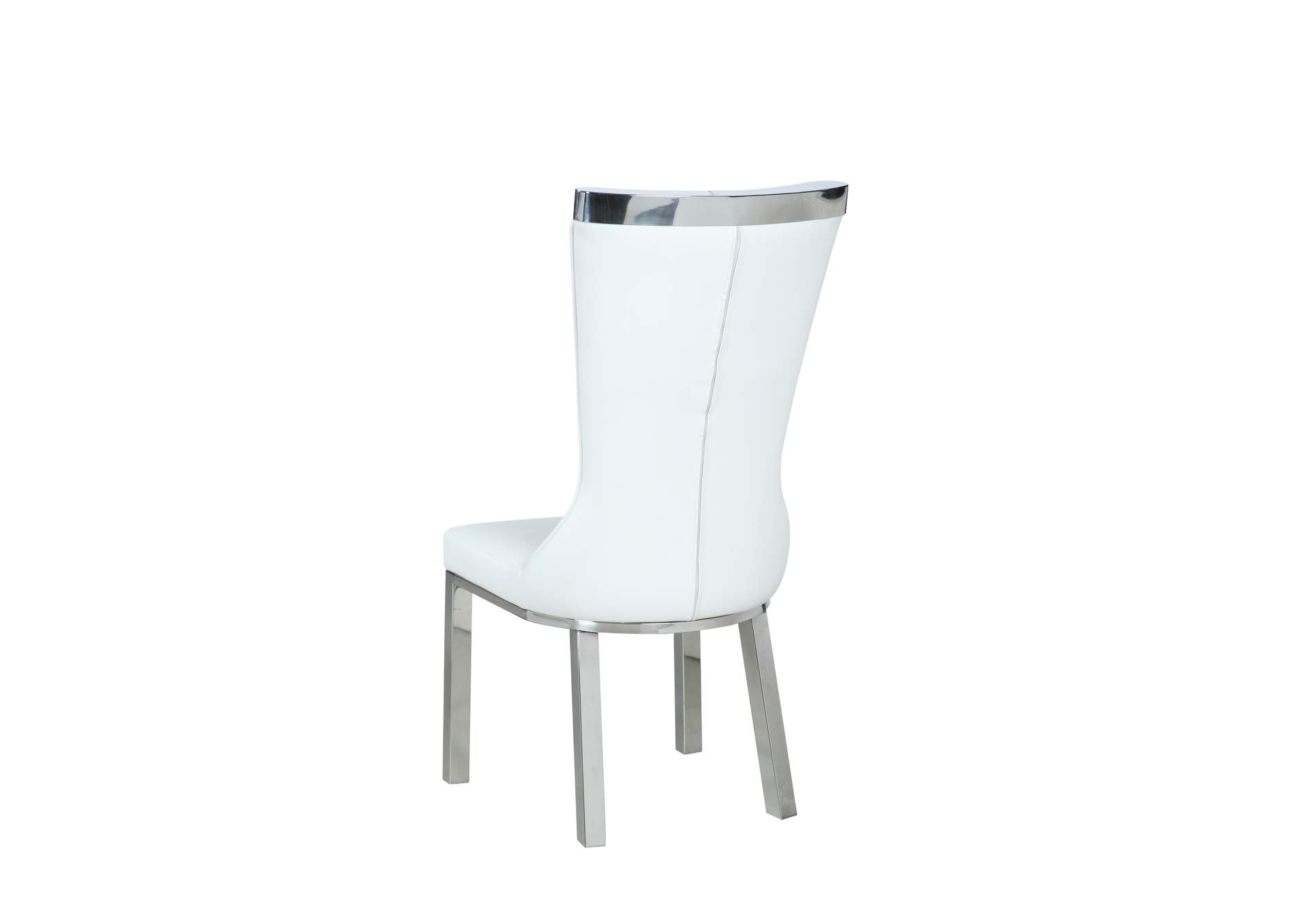 Contemporary Curved-Back Side Chair image 4