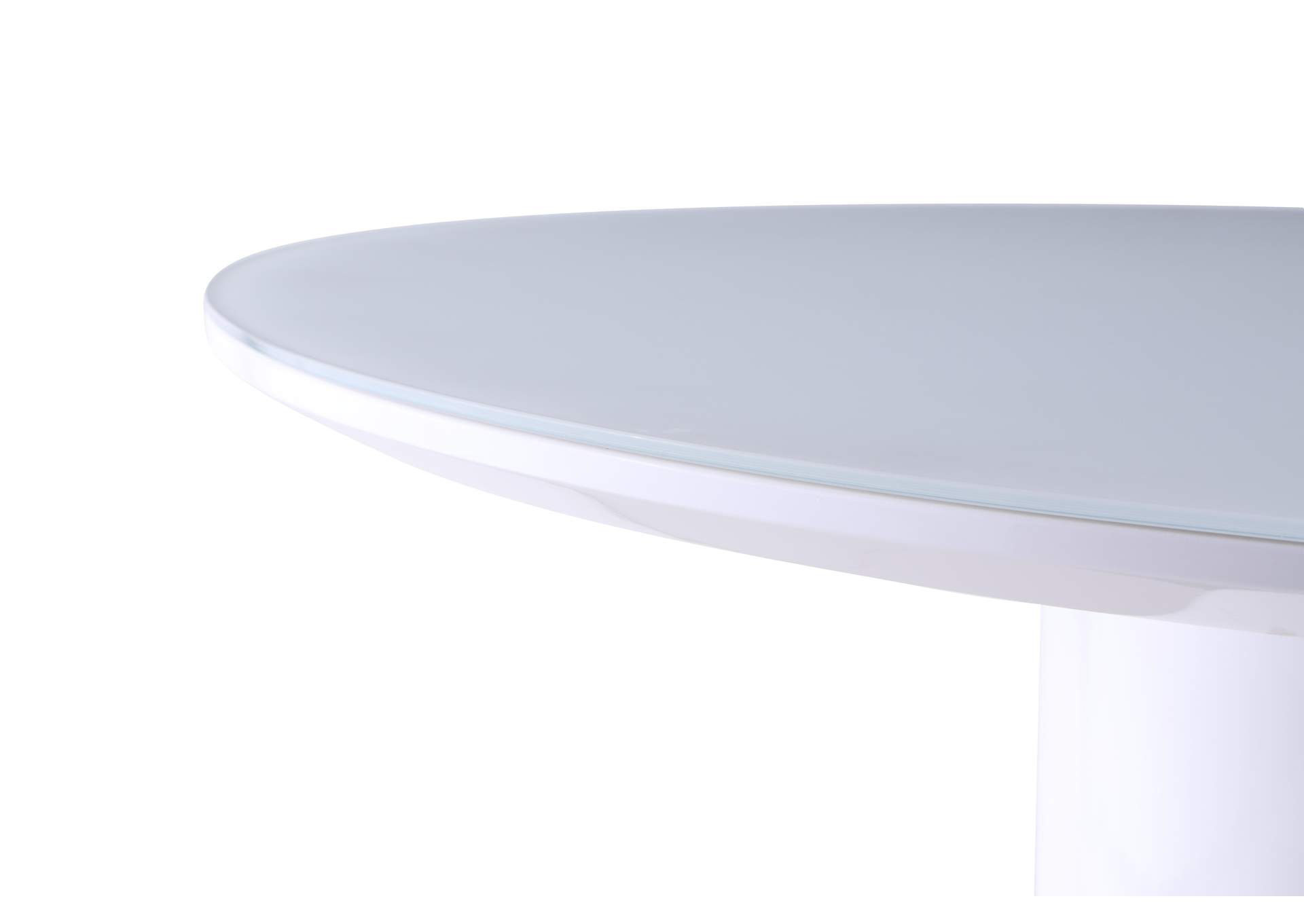 Contemporary Round White Counter Table image 4