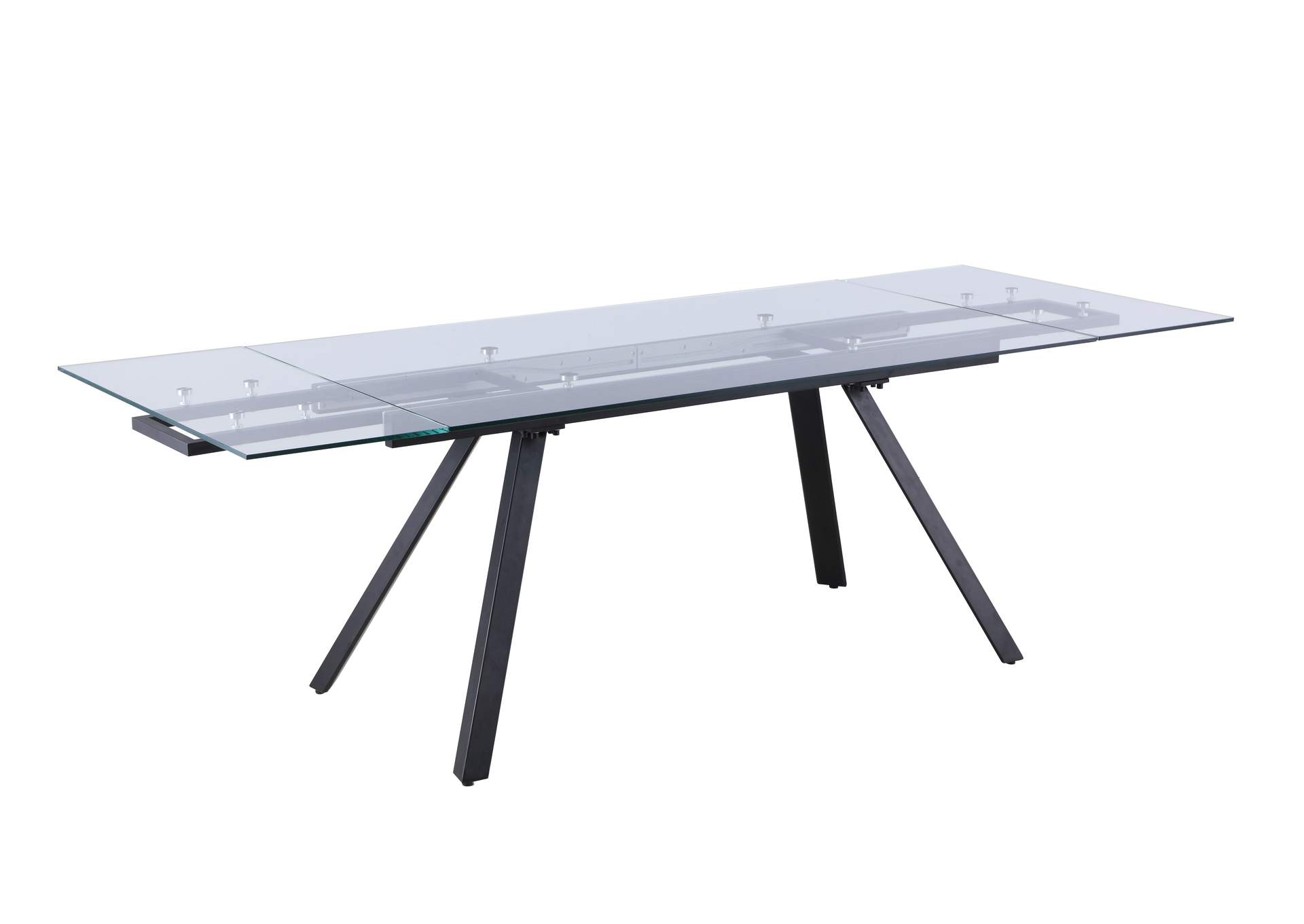 Dining Set With Extendable Glass Table & Curved-Back Chairs image 4