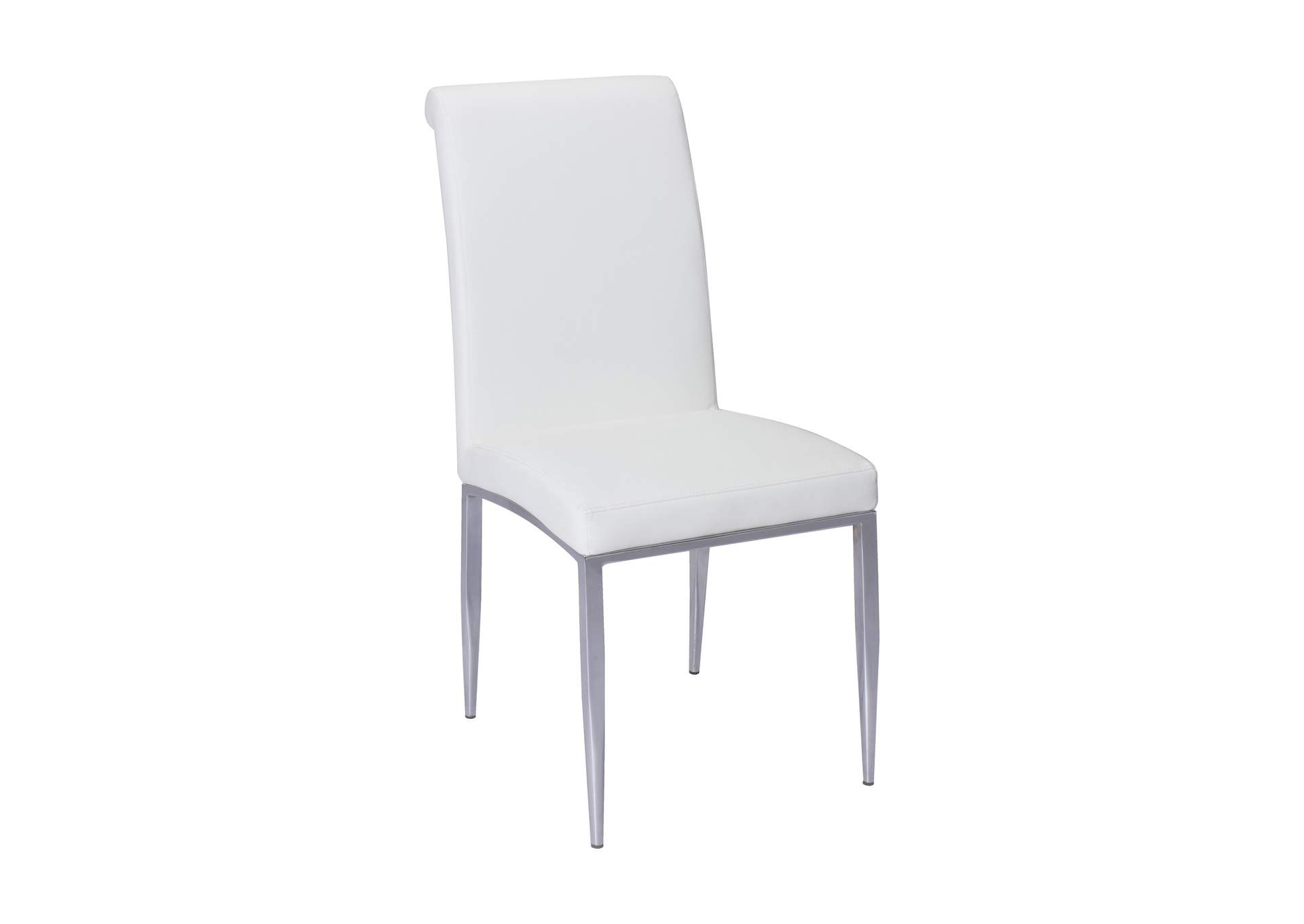 Contemporary Upholstered Cantilever Side Chair image 3
