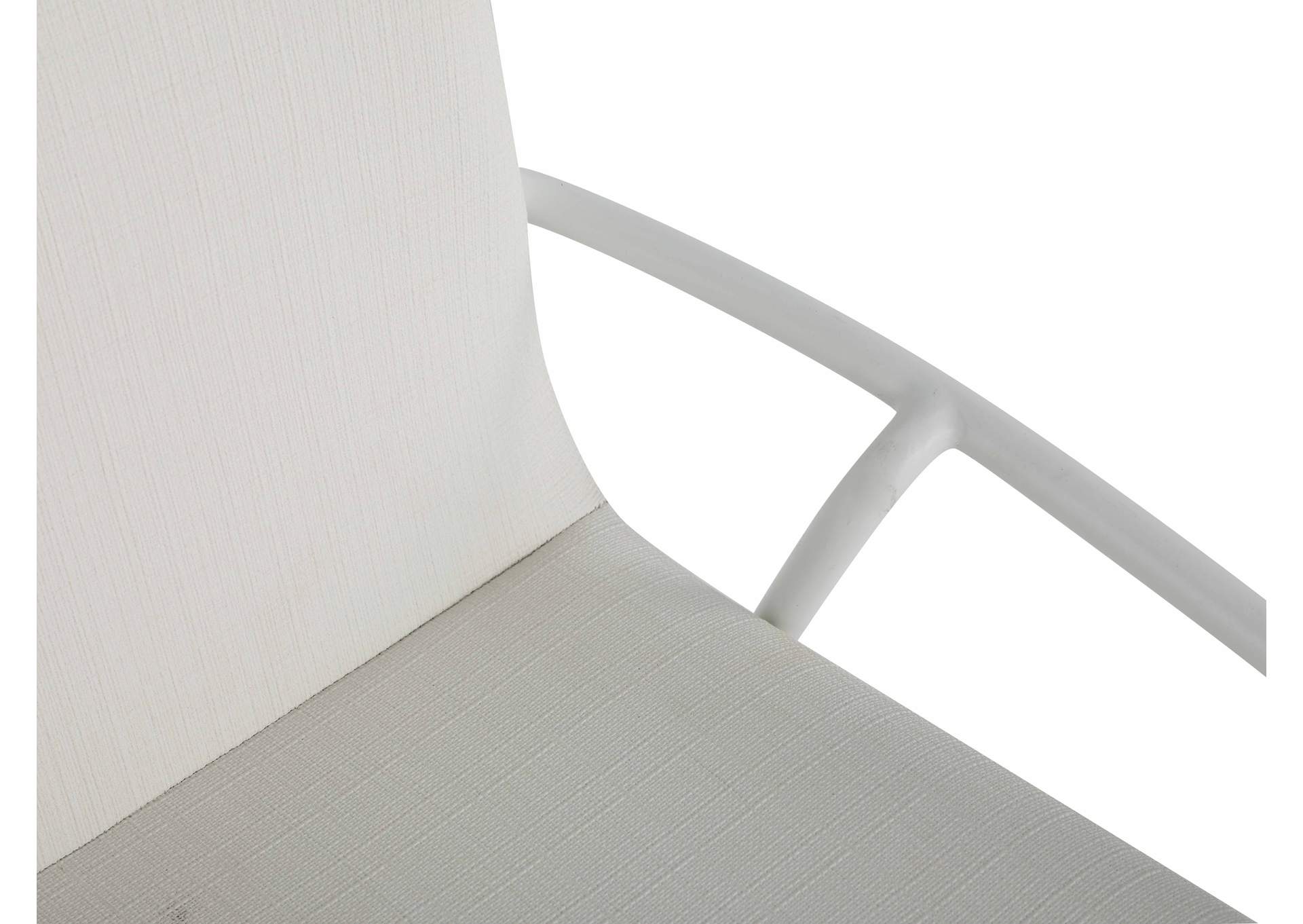 Contemporary White Upholstered Side Chair image 8