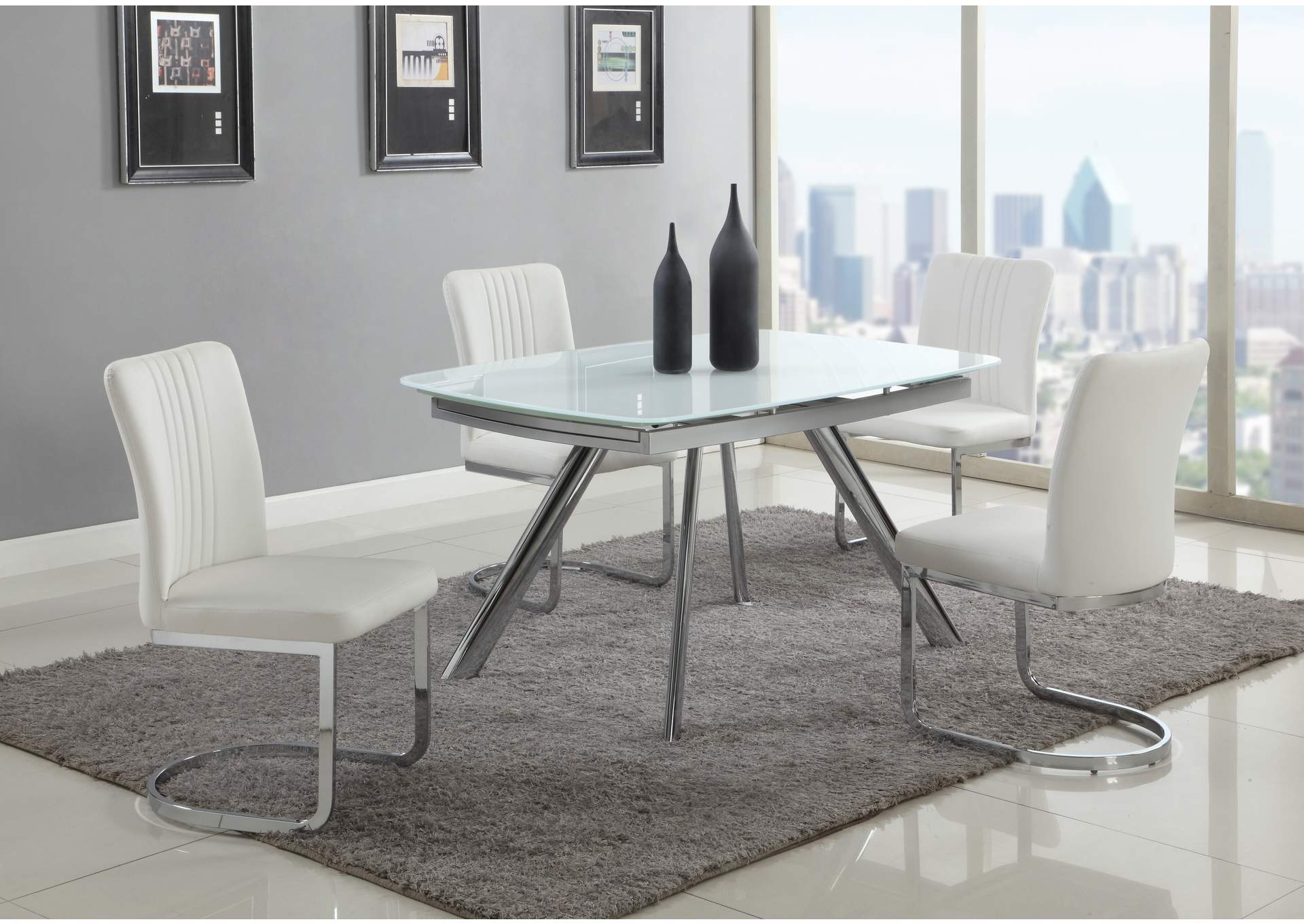 Channel Back Cantilever Side Chair image 1