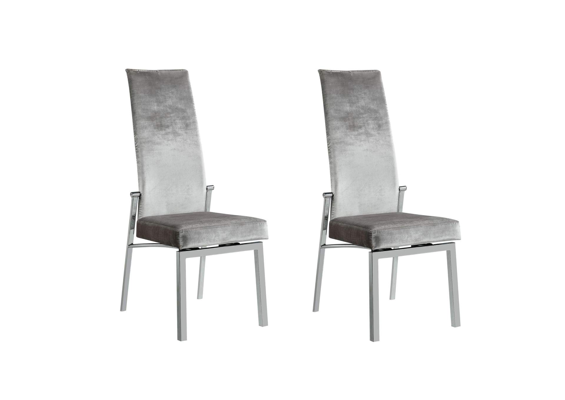 Contemporary Motion Back Side Chair With Chrome Frame image 3