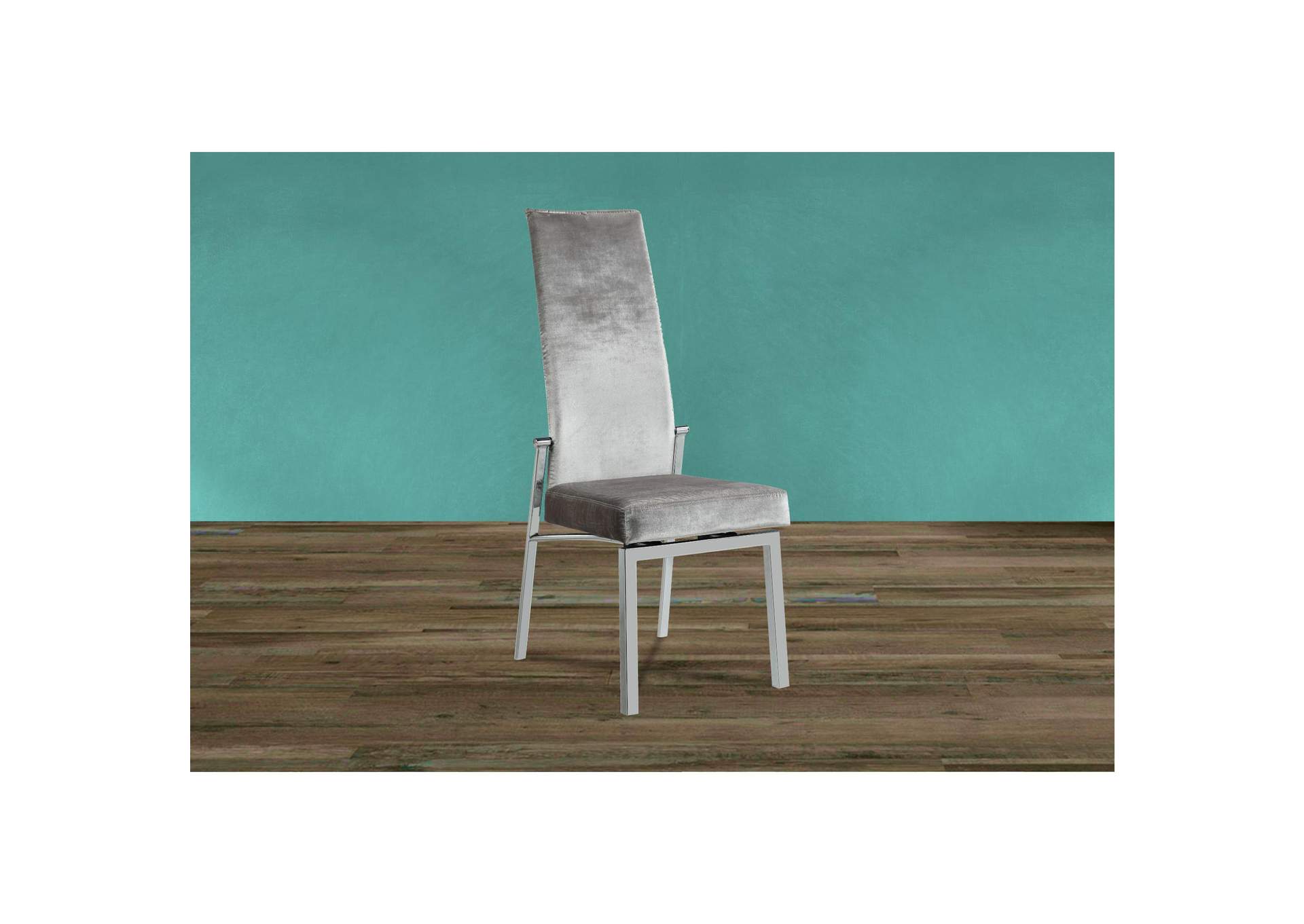Contemporary Motion Back Side Chair With Chrome Frame image 1