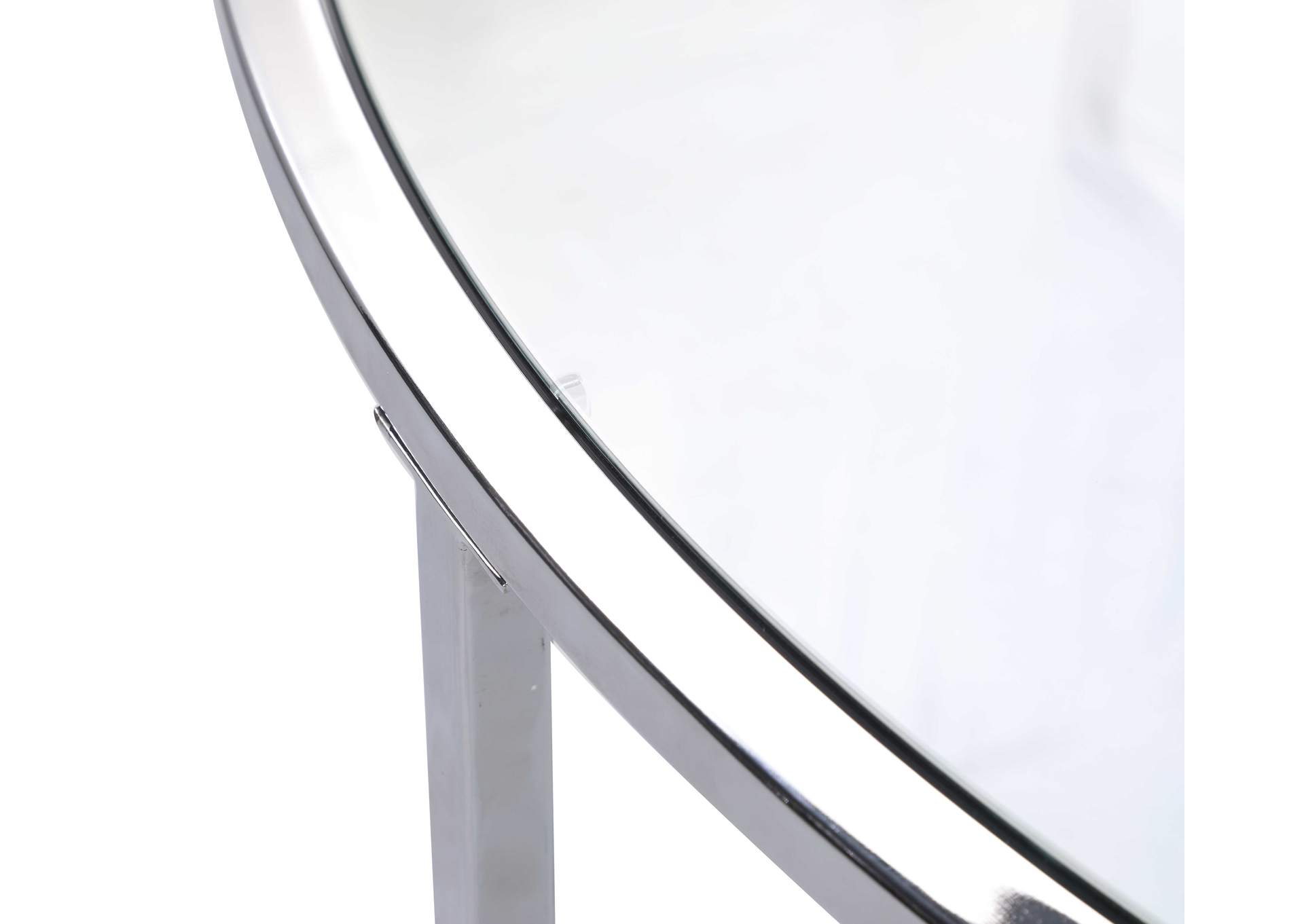 Contemporary 5 Piece Nesting Glass Cocktail Table Set image 5