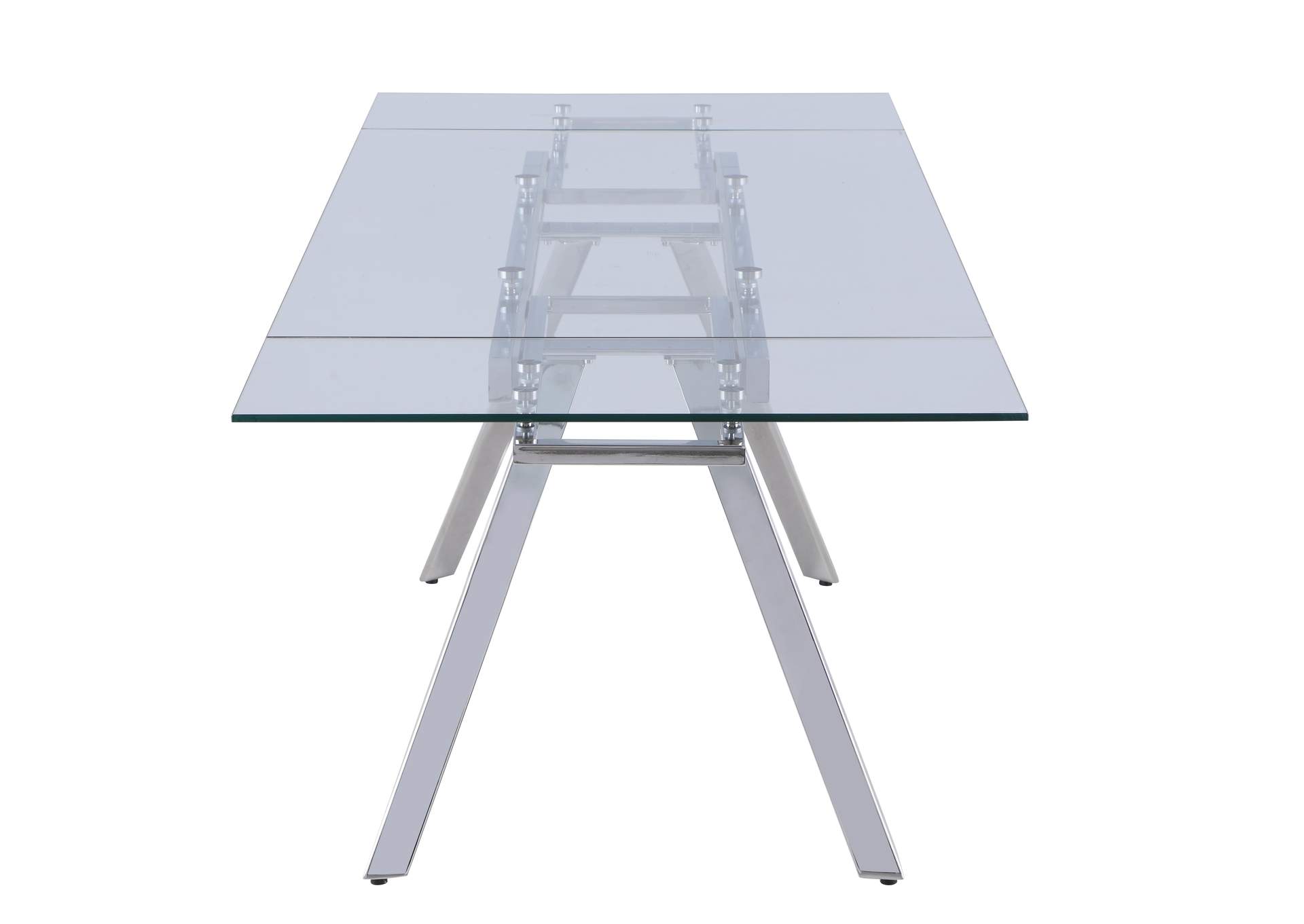 Contemporary Dining Set With Extendable Glass Table & 4 Chairs image 9