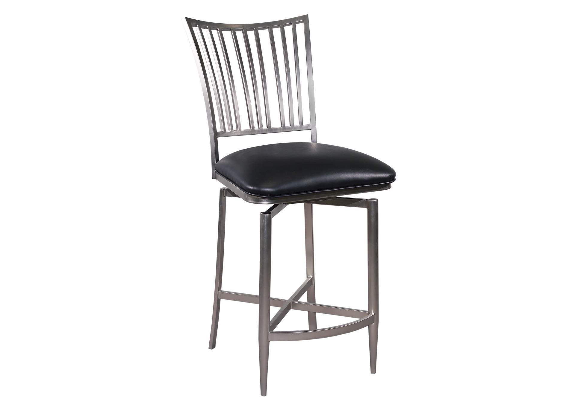 Fan Back Memory Return Swivel Stool image 1