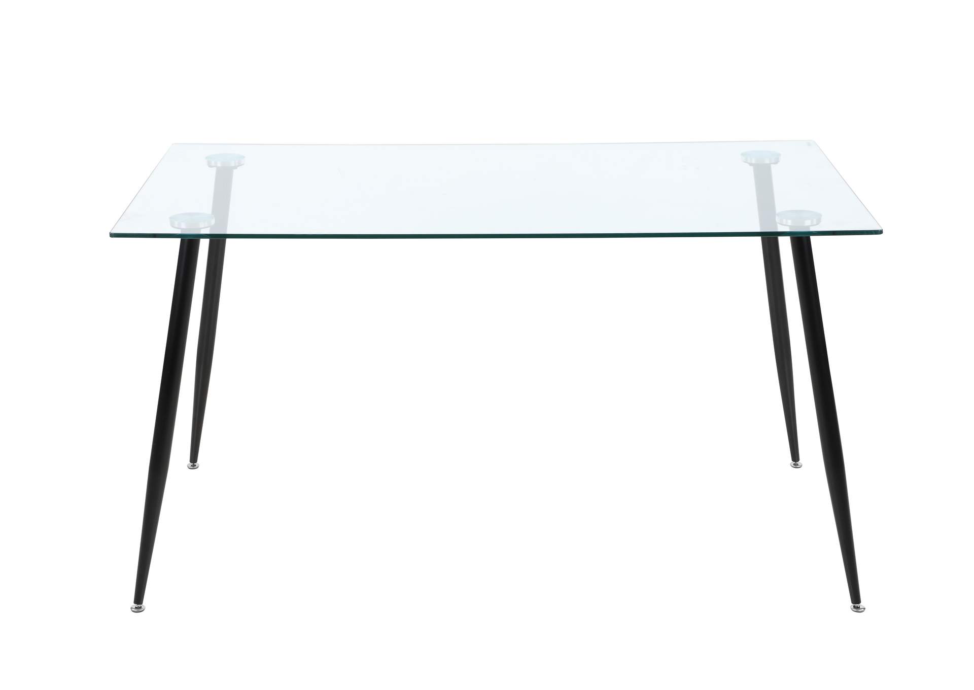 Contemporary Dining Set With Rectangular Glass Table & 4 Chairs image 5