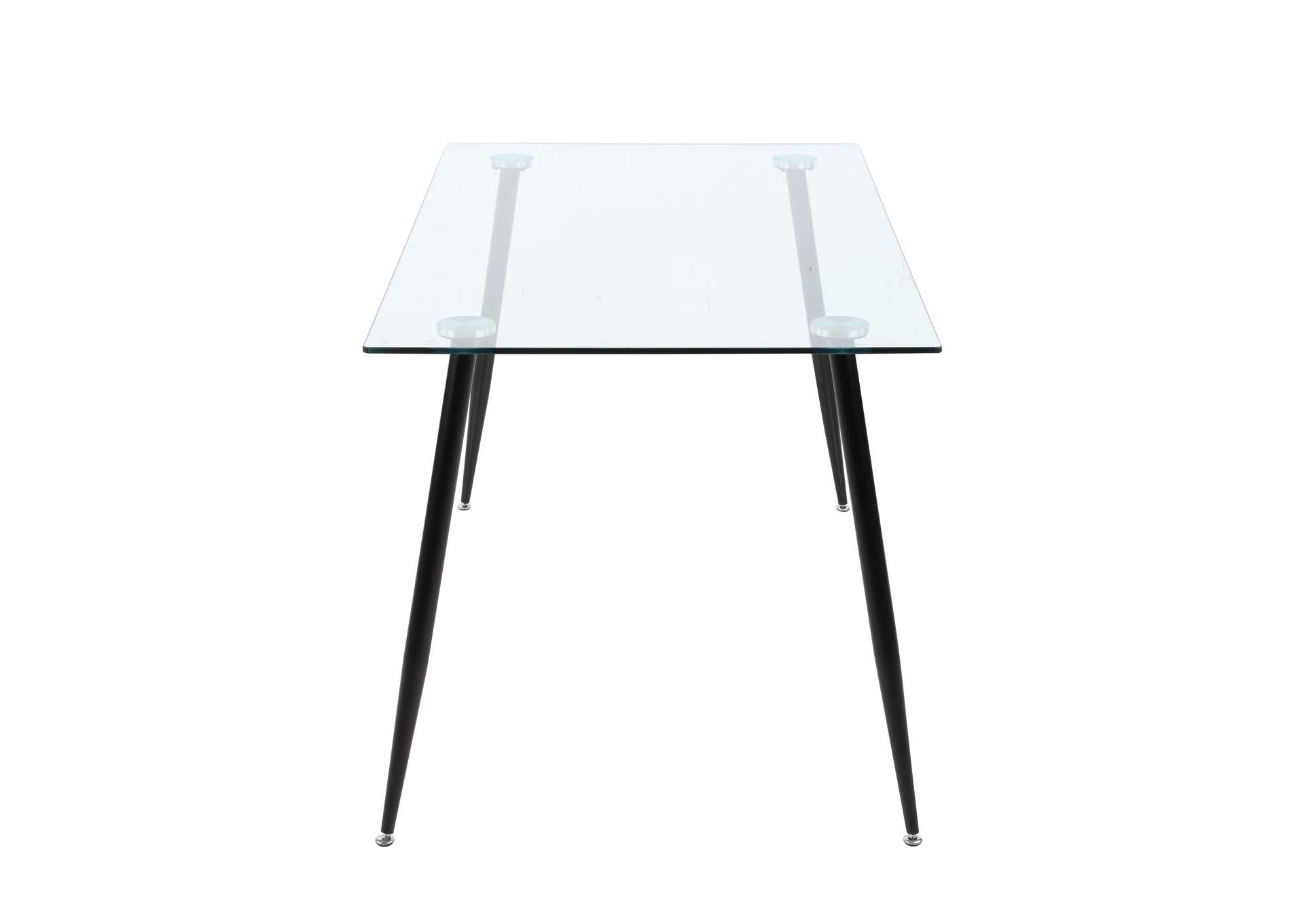 Contemporary Dining Set With Rectangular Glass Table & 4 Chairs image 6