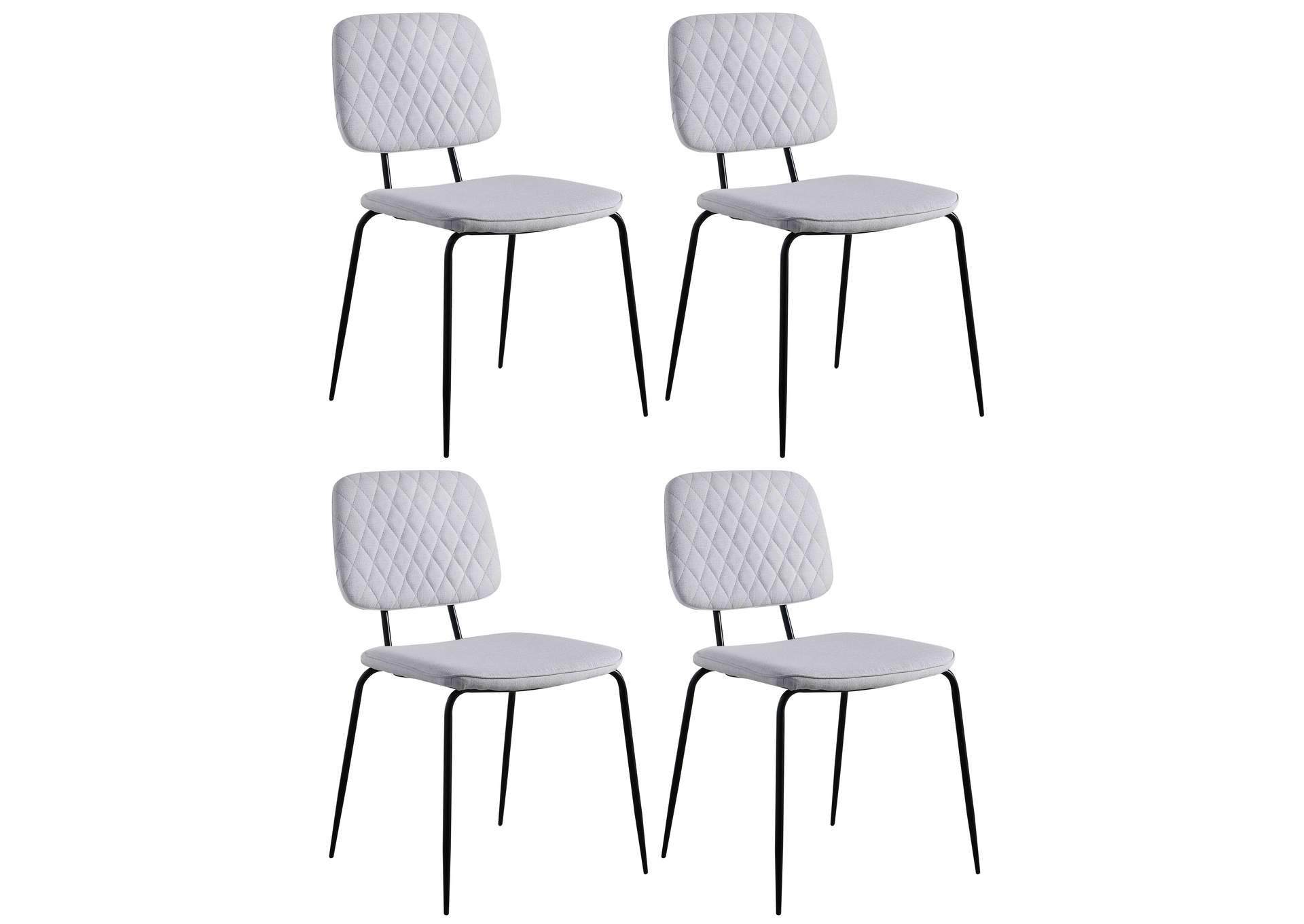 Contemporary Side Chair With Diamond Stitched Back image 10