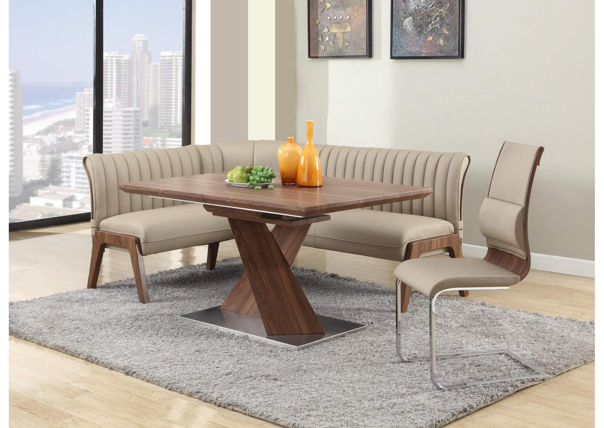 Cantilever Side Chair With Back Cushion image 1