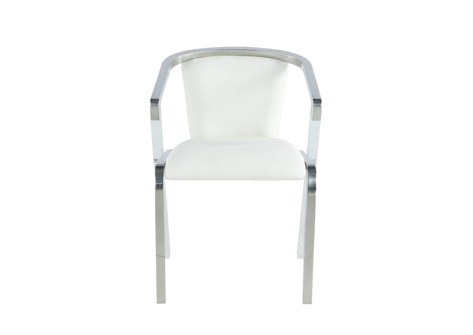 Modern Arm Chair With Steel & Solid Acrylic Frame image 5