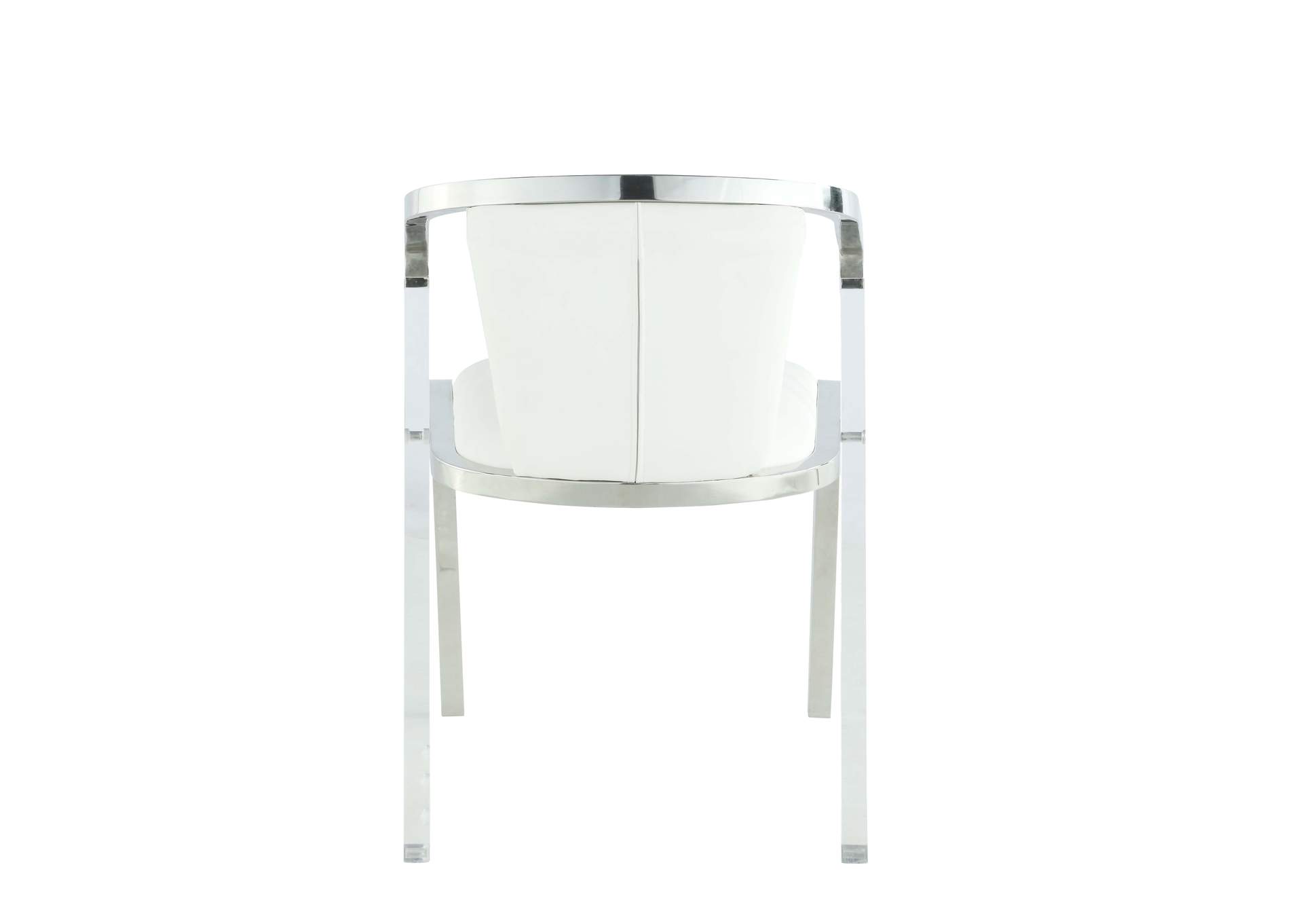 Modern Arm Chair With Steel & Solid Acrylic Frame image 6