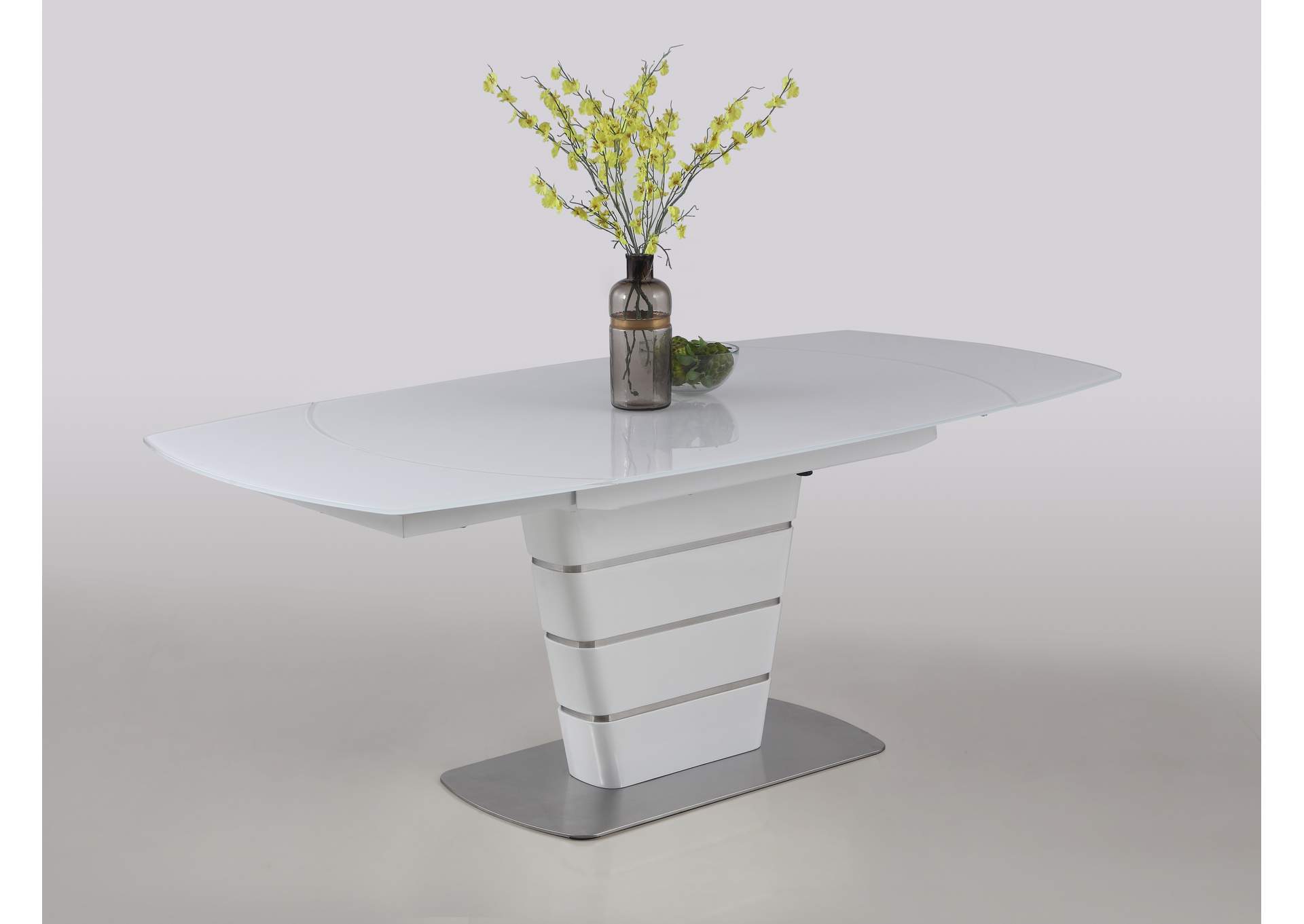 Tapered Pedestal With Steel Accents image 1