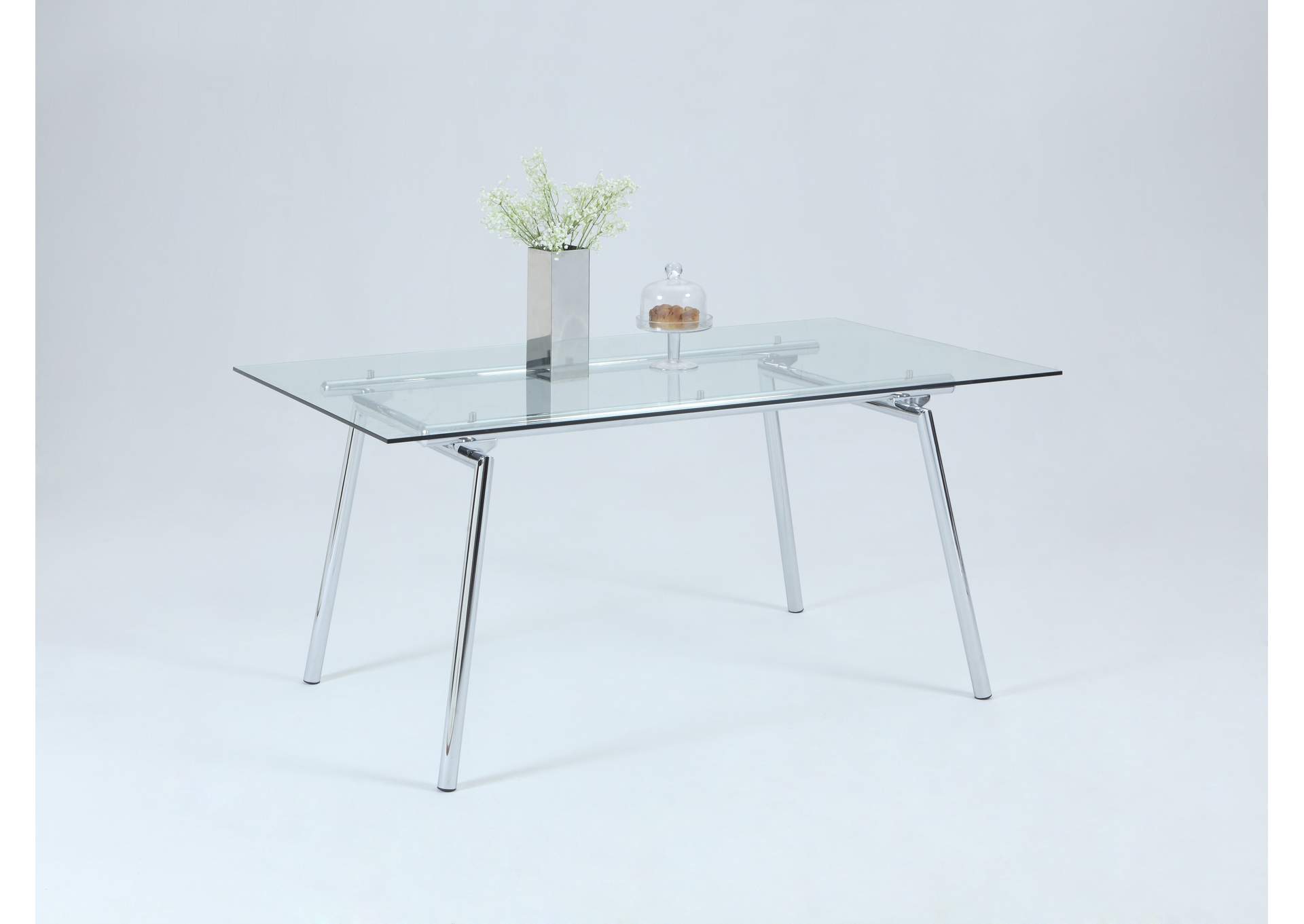 Contemporary Glass Dining Table image 1