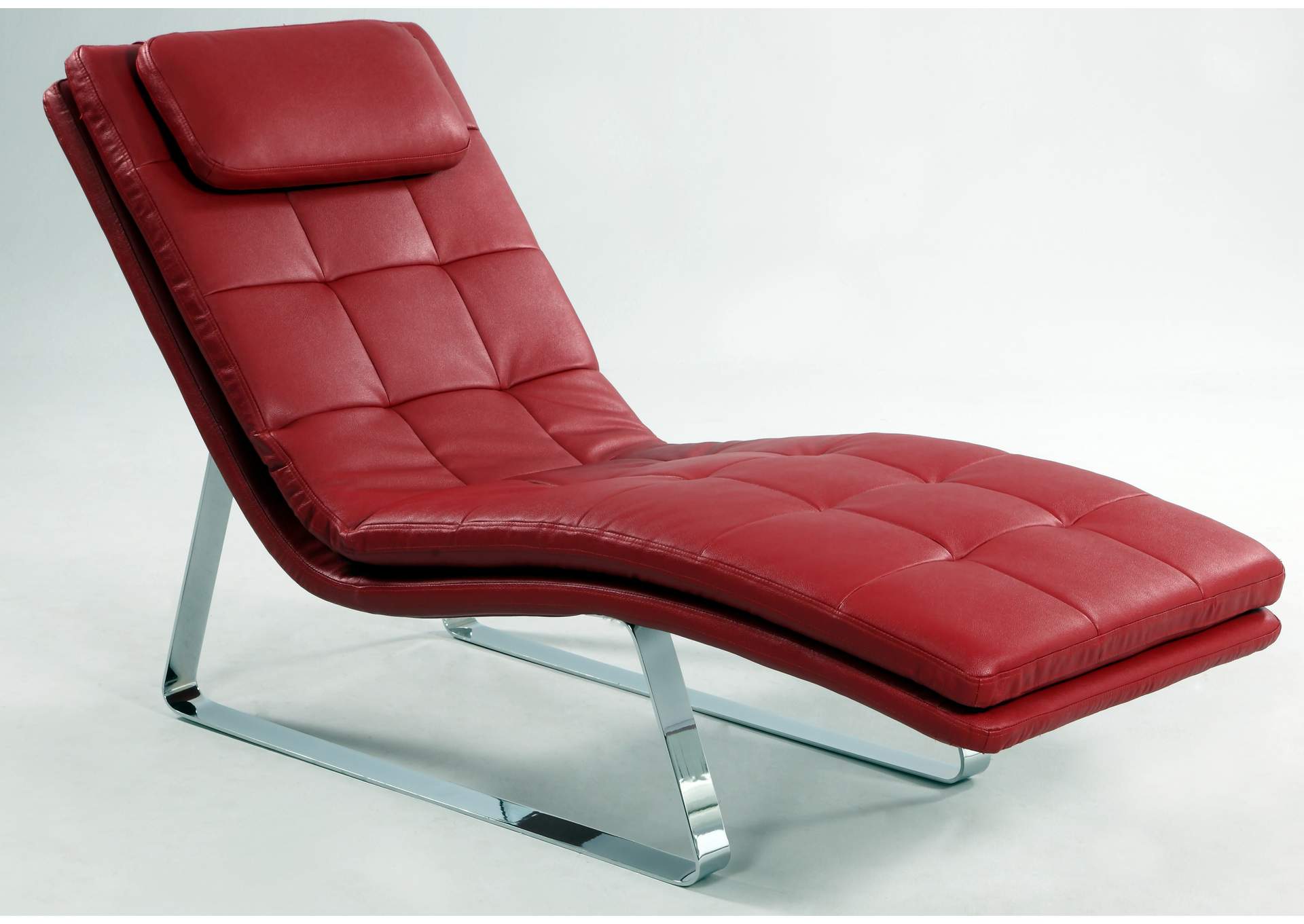 Contemporary Chaise Seat - Red image 1