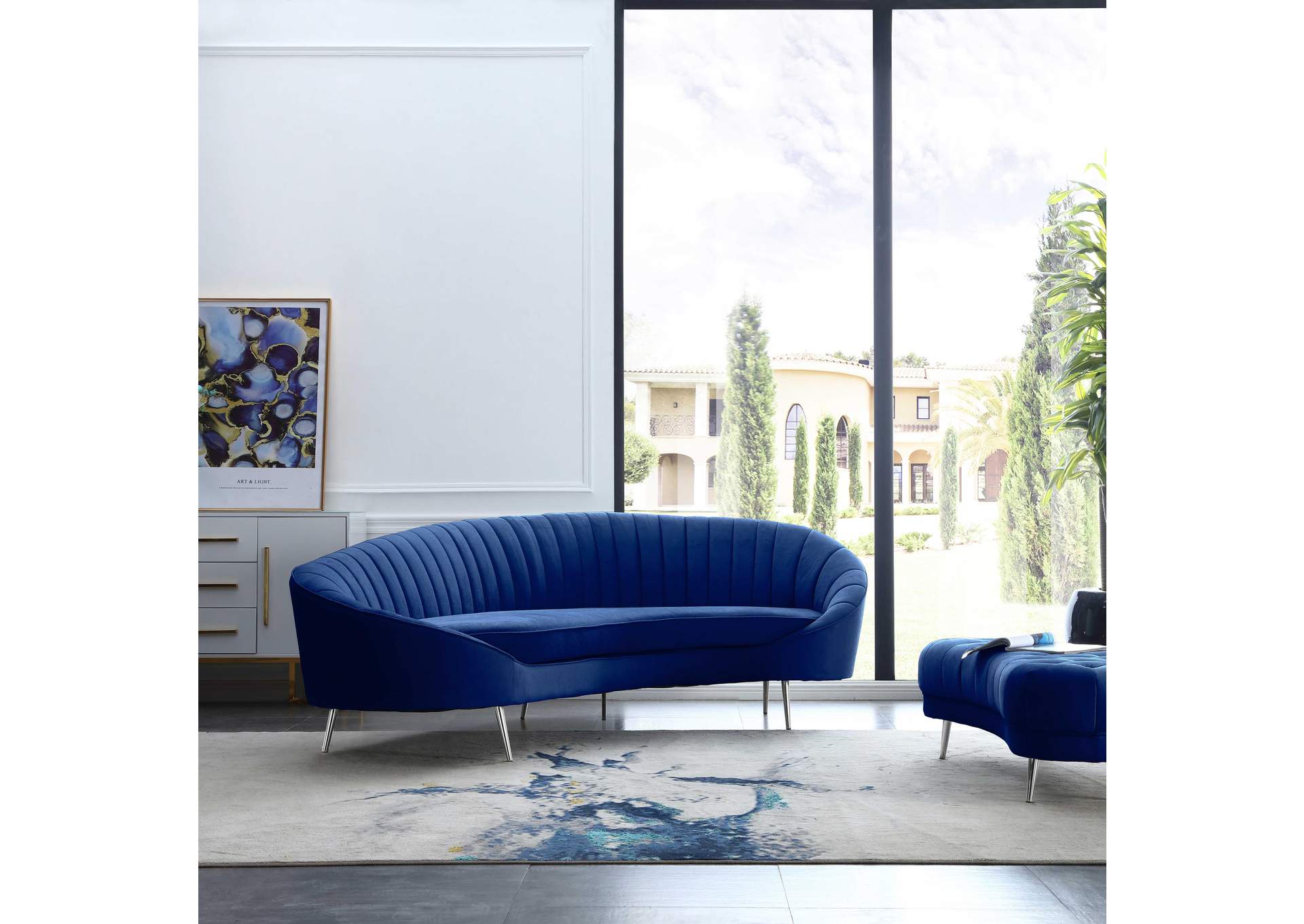 Modern Chaise-Style Sofa With Pet & Stain Resistant Fabric image 9